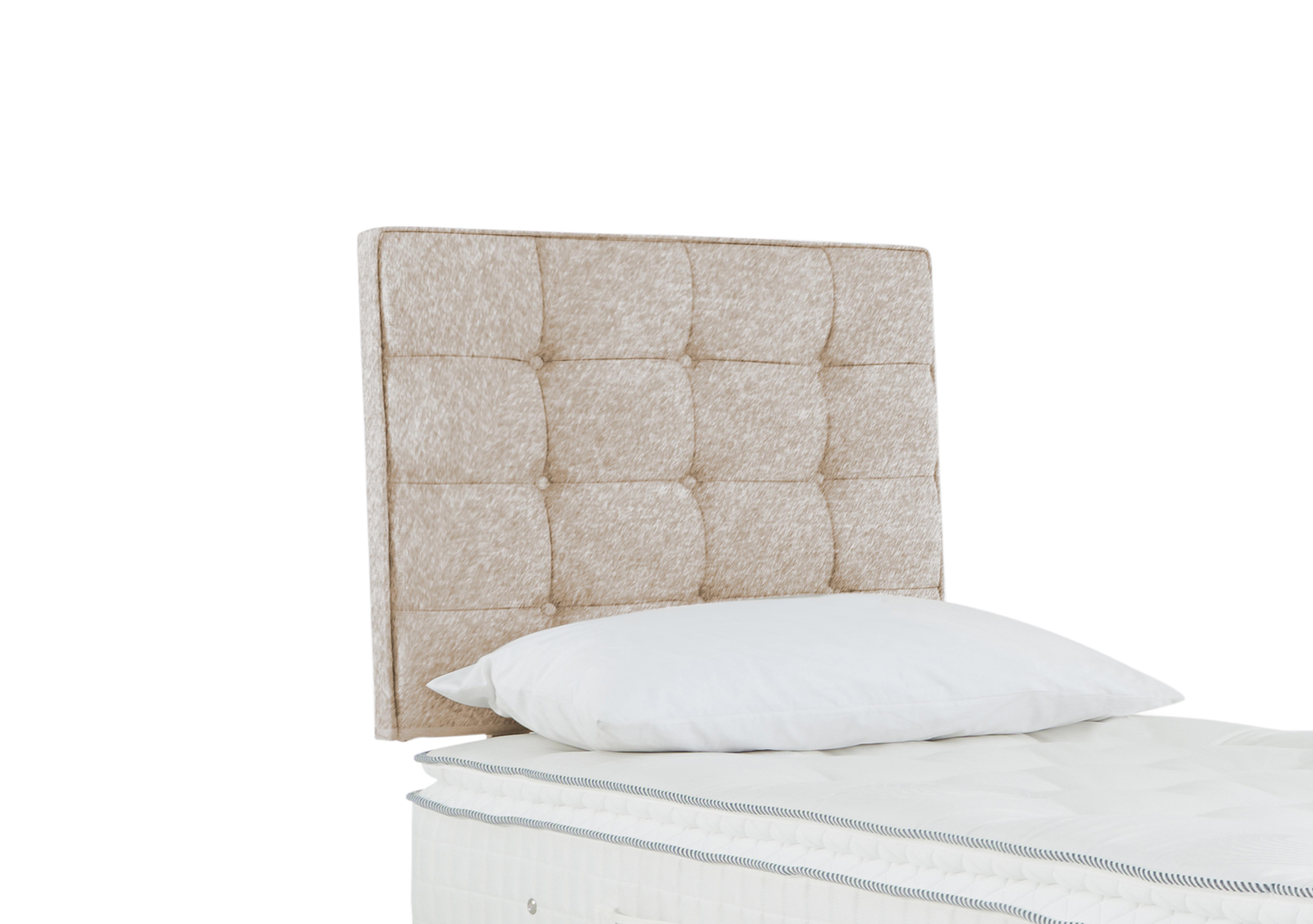 Bowmore Floor Standing Headboard in Tweed 900 Cream on Furniture Village