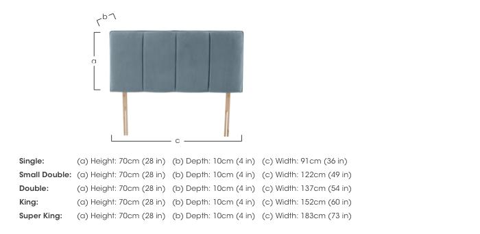 Haig Strutted Headboard in  on Furniture Village