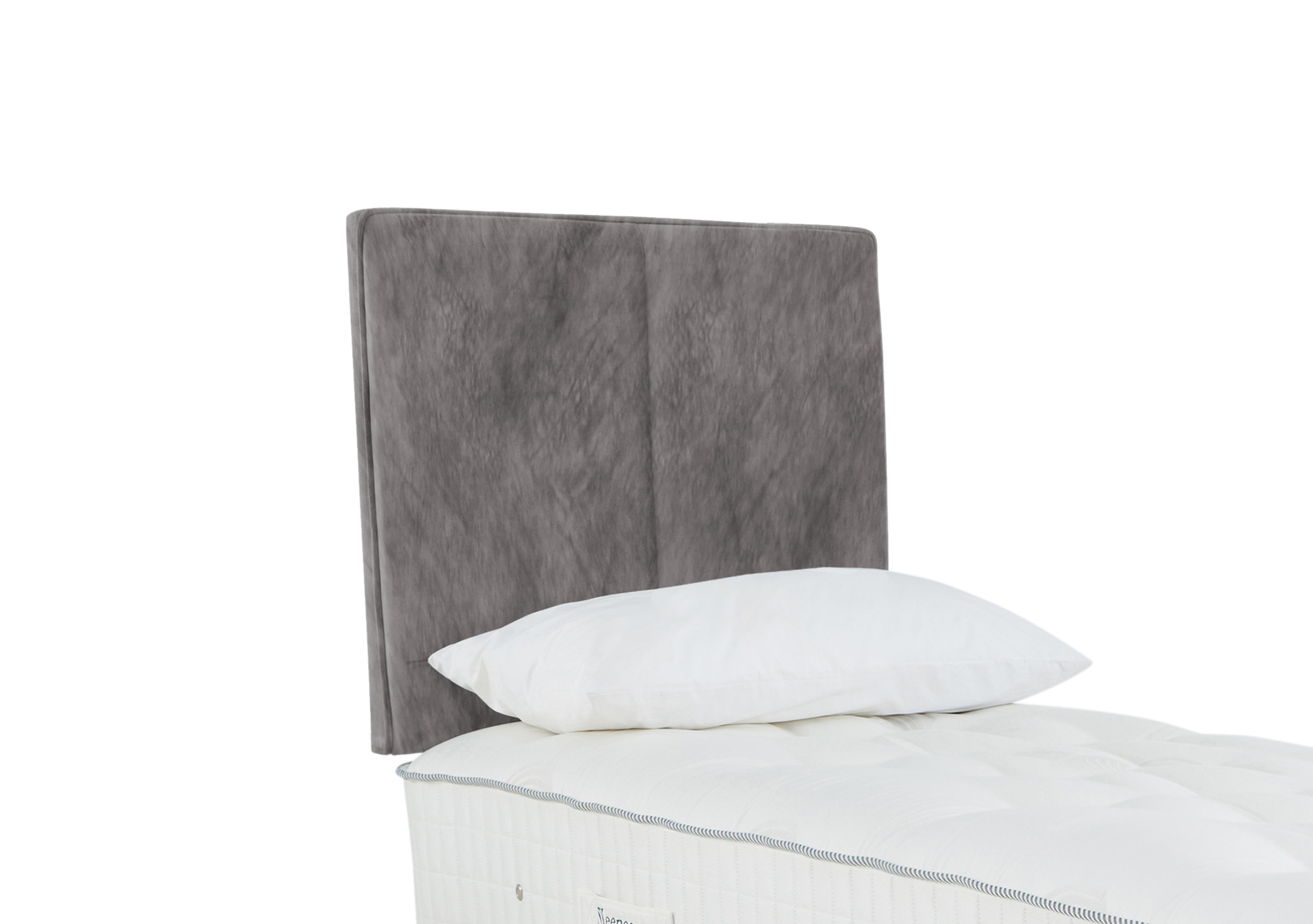 Haig Strutted Headboard in Dapple Silver on Furniture Village