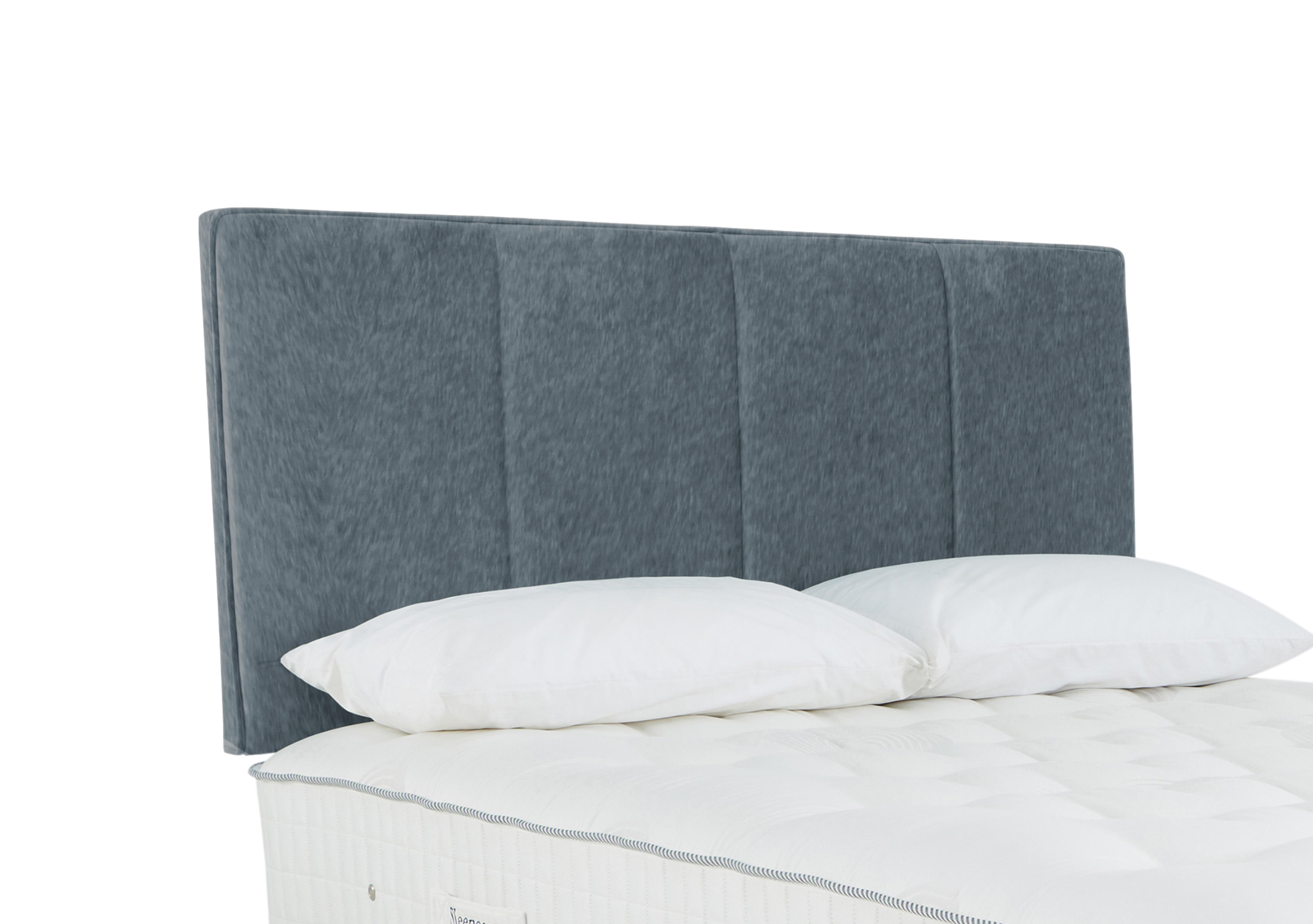 Haig Strutted Headboard in Joshua Blue on Furniture Village