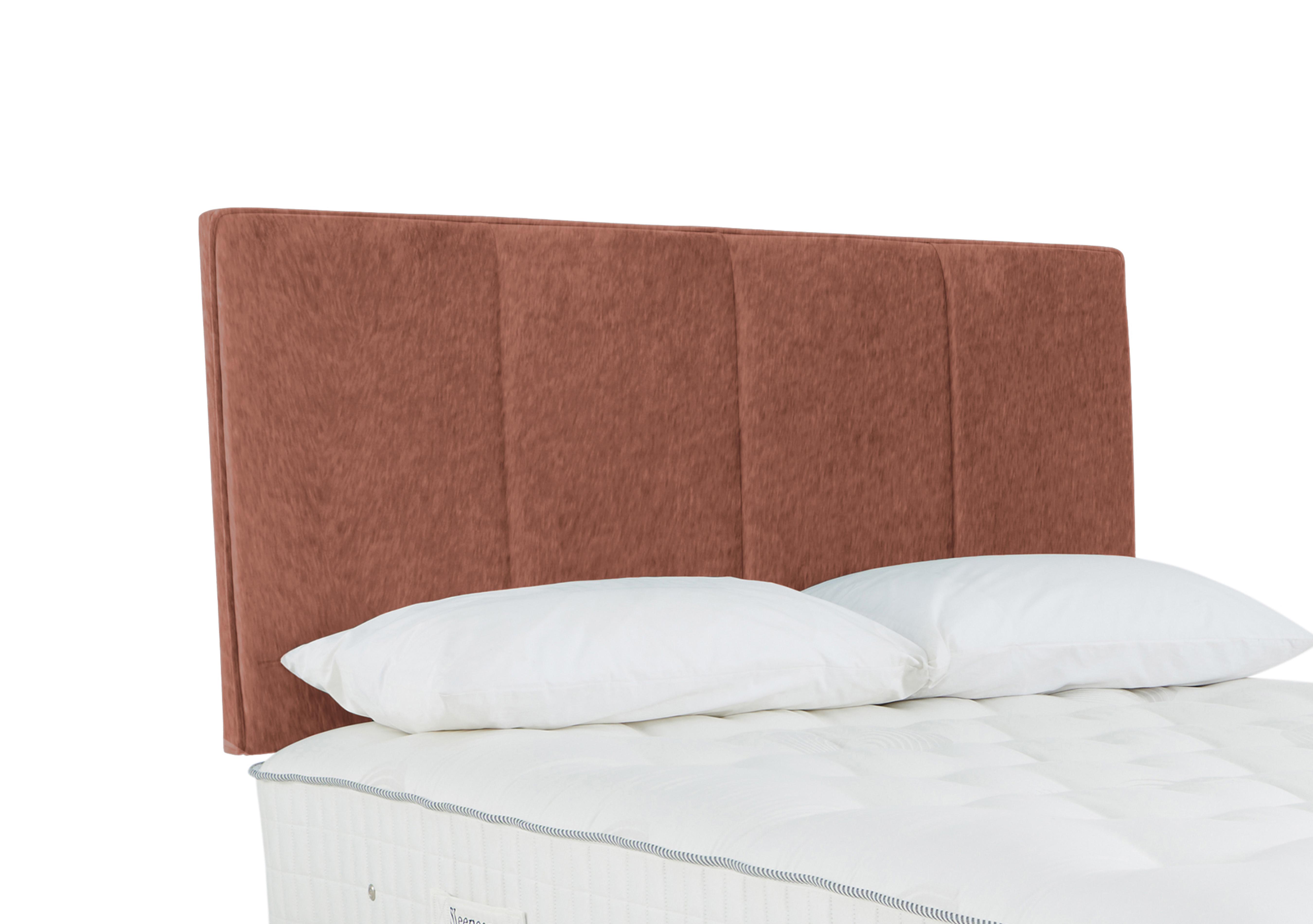 Haig Strutted Headboard in Joshua Burnt Orange on Furniture Village