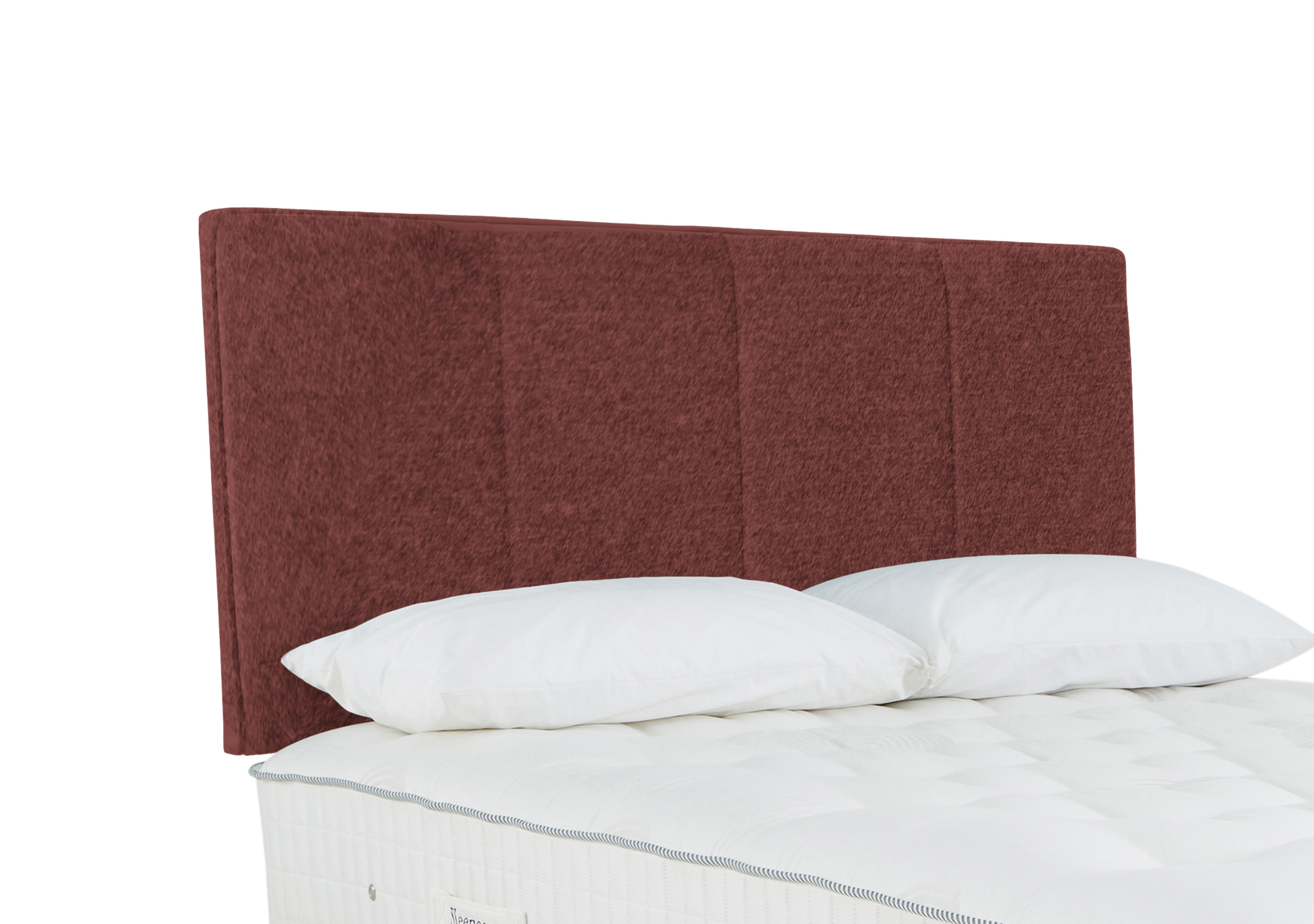 Haig Strutted Headboard in Tweed 201 Rose on Furniture Village