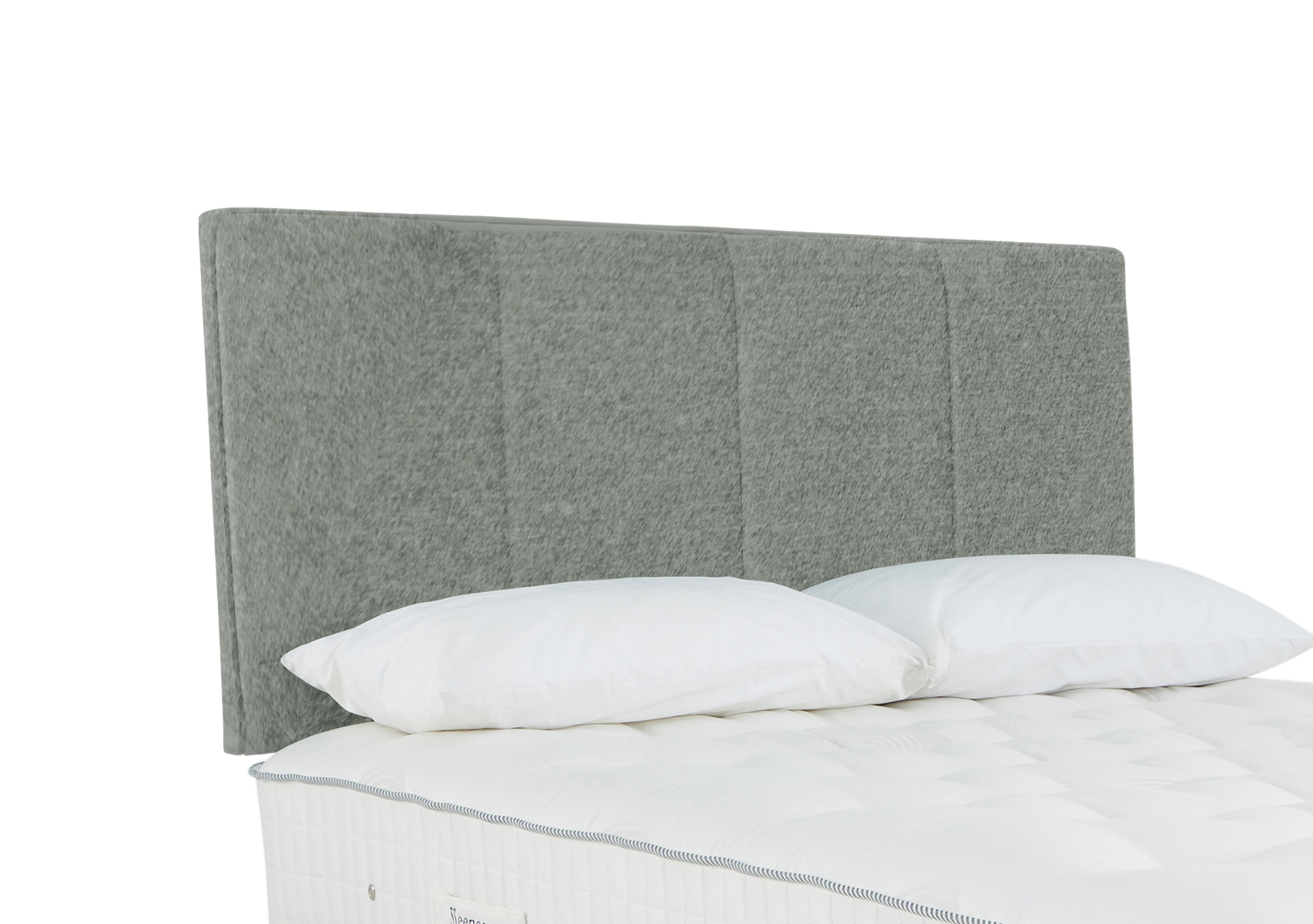 Haig Strutted Headboard in Tweed 600 Mint on Furniture Village