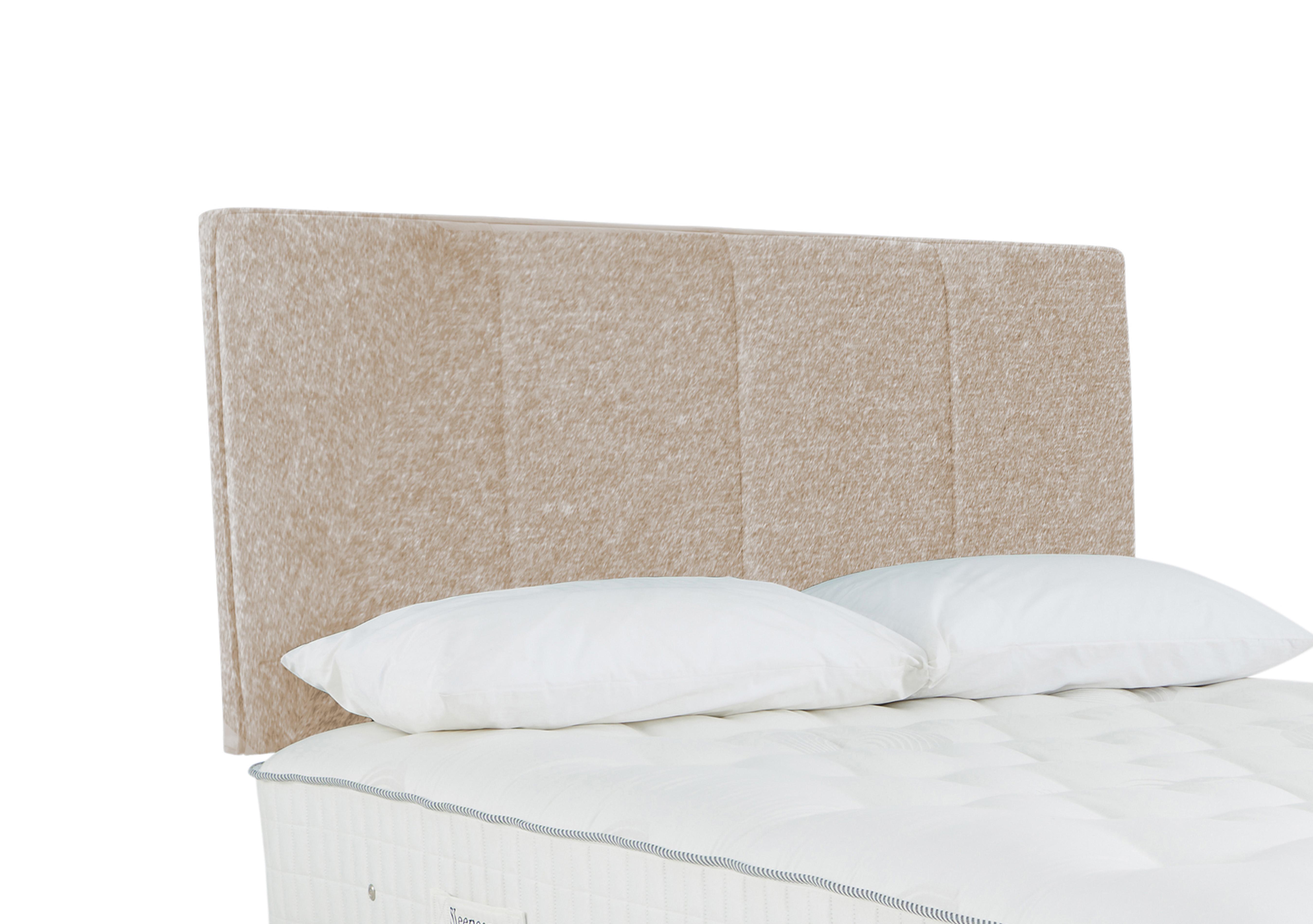 Haig Strutted Headboard in Tweed 900 Cream on Furniture Village