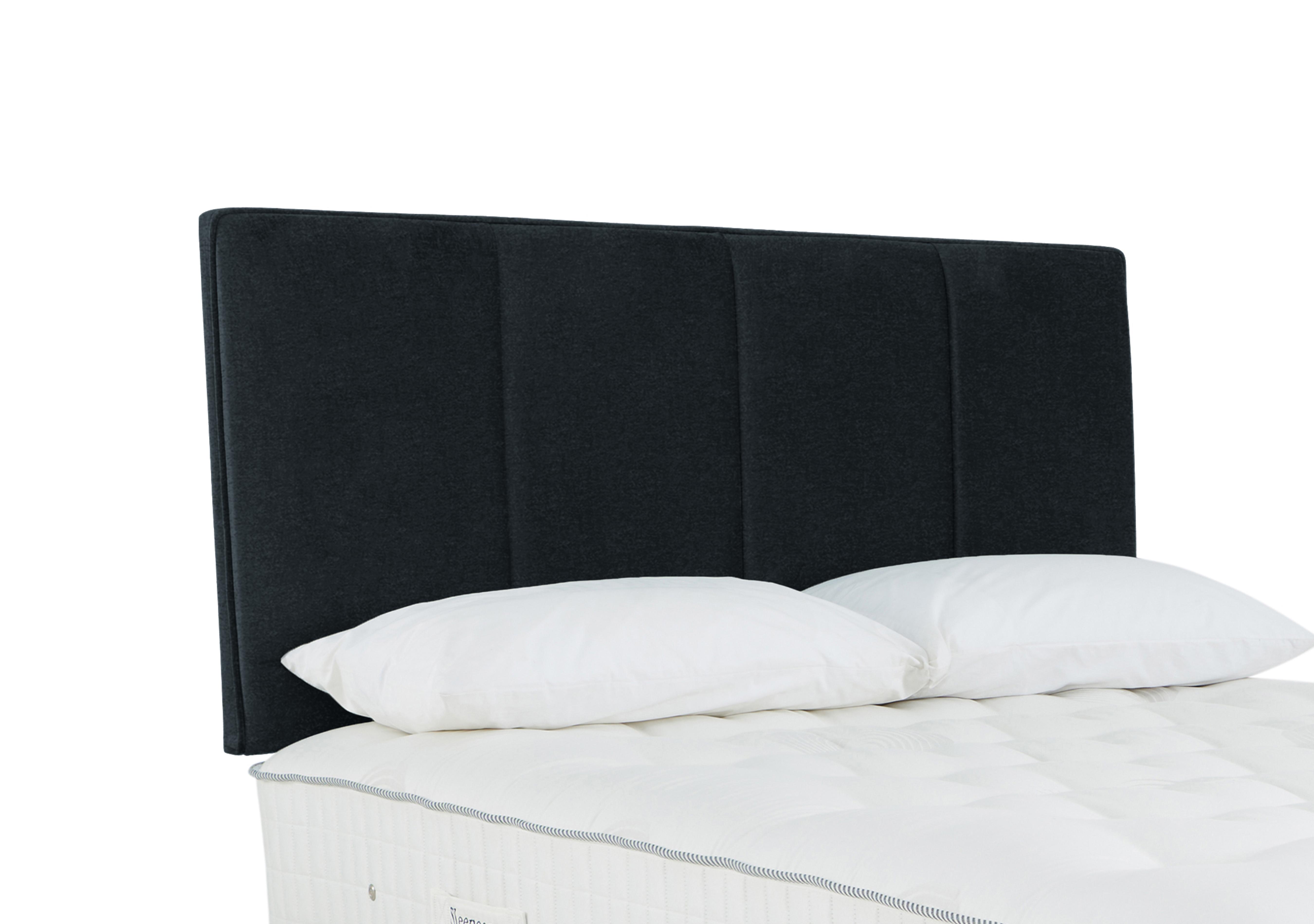 Haig Strutted Headboard in Weave Noir on Furniture Village