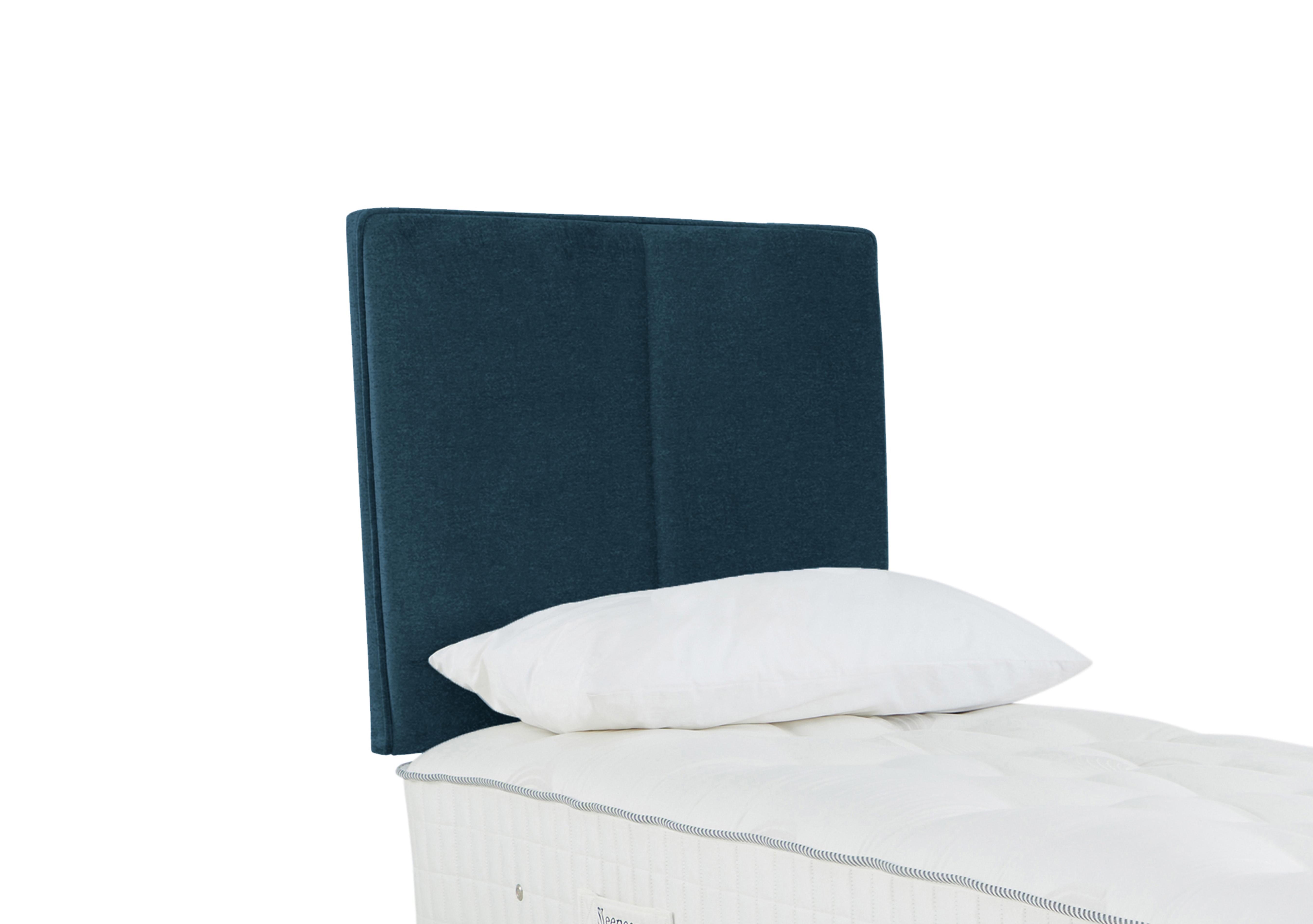 Haig Strutted Headboard in Weave Ocean on Furniture Village