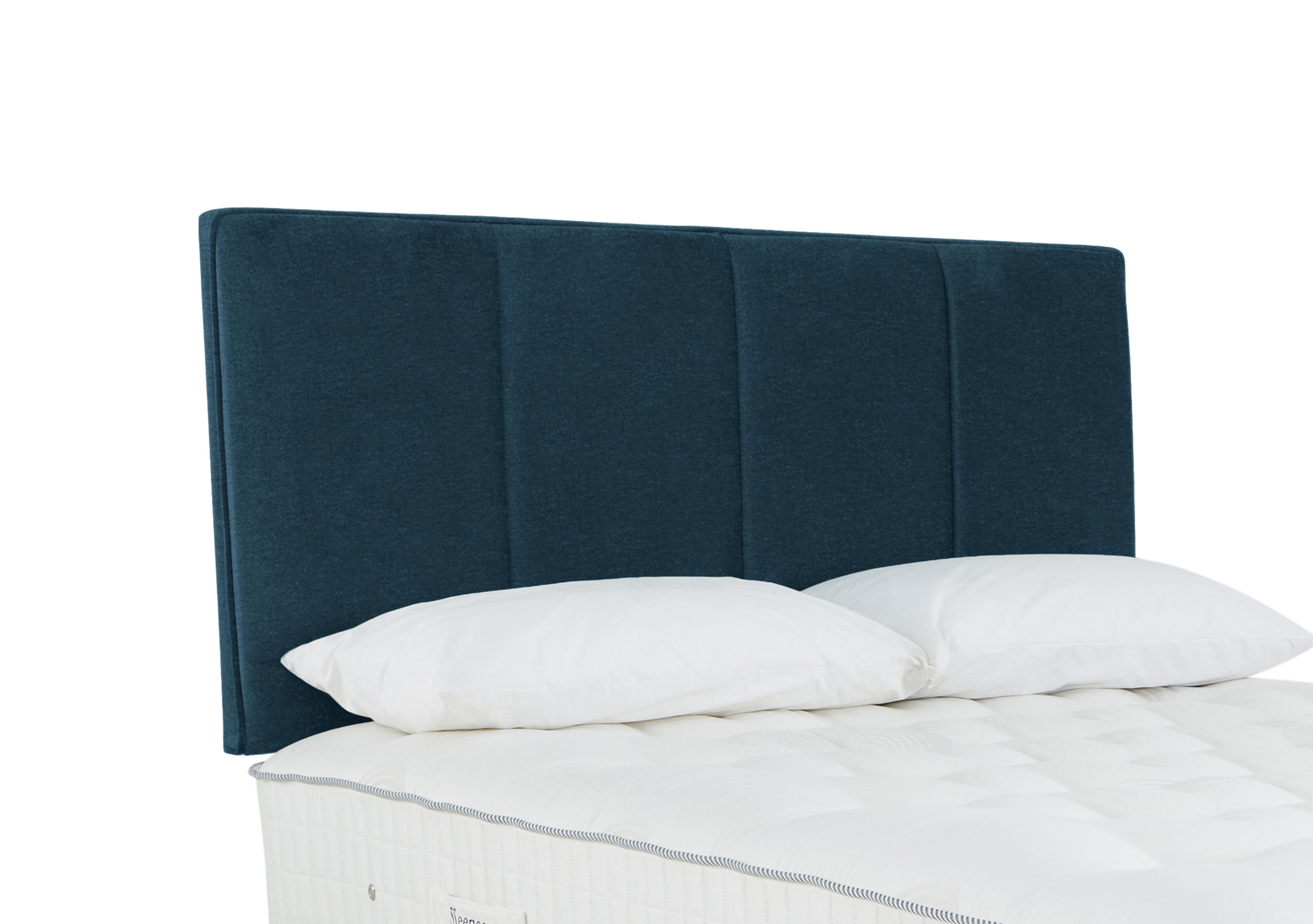 Haig Strutted Headboard in Weave Ocean on Furniture Village