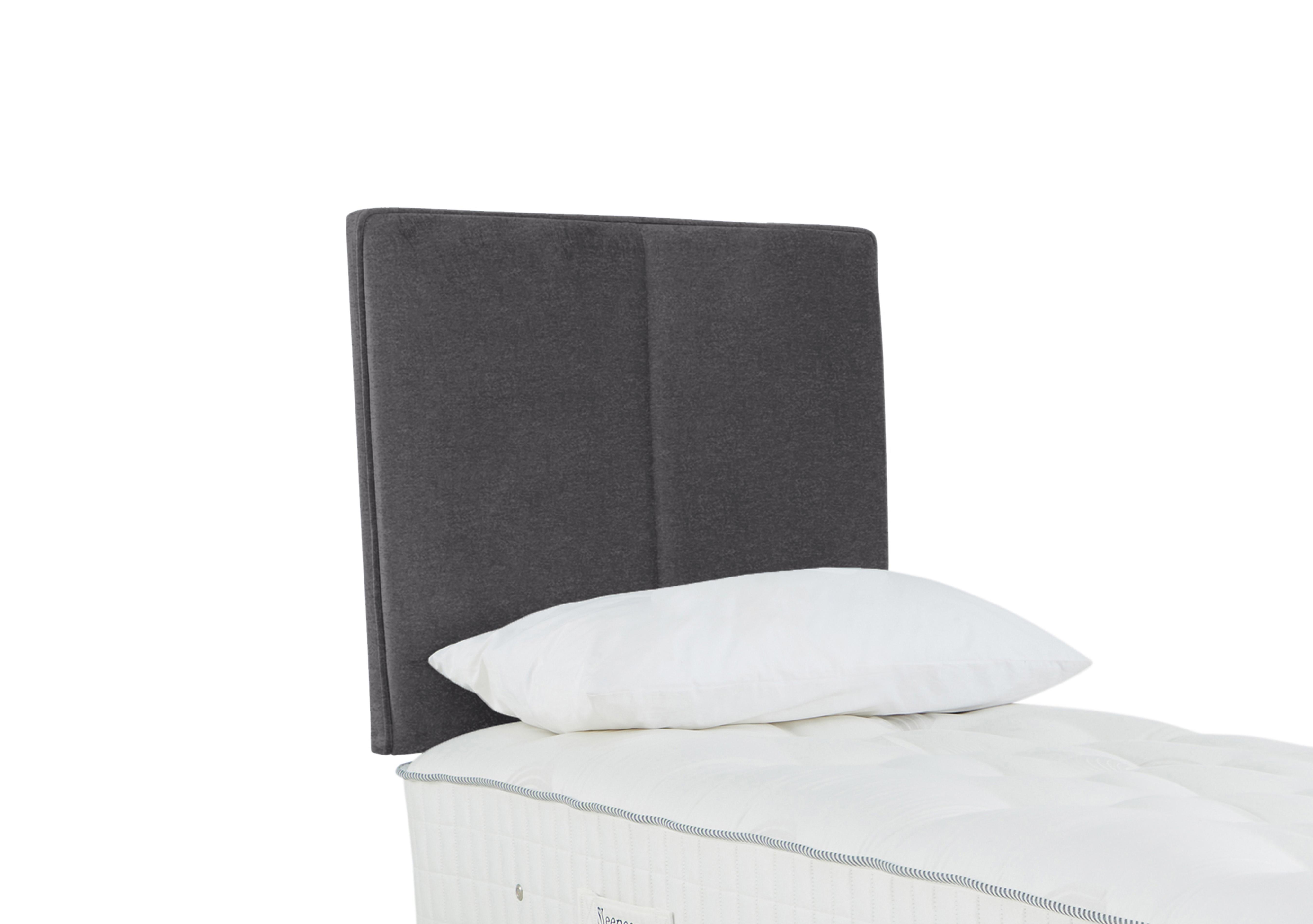 Haig Strutted Headboard in Weave Pewter on Furniture Village