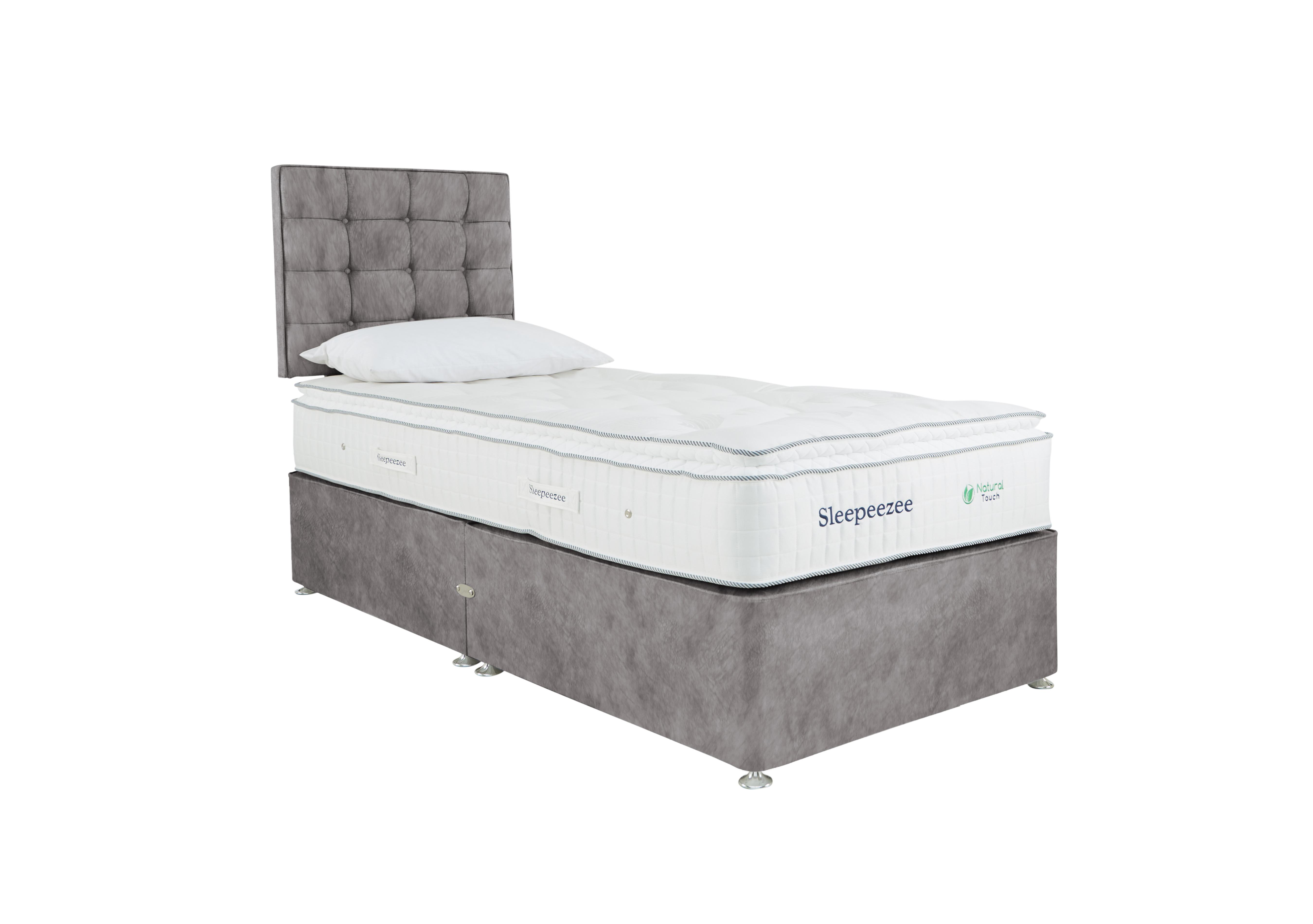 Natural Touch 2000 Pillowtop Divan Set in Dapple Silver on Furniture Village