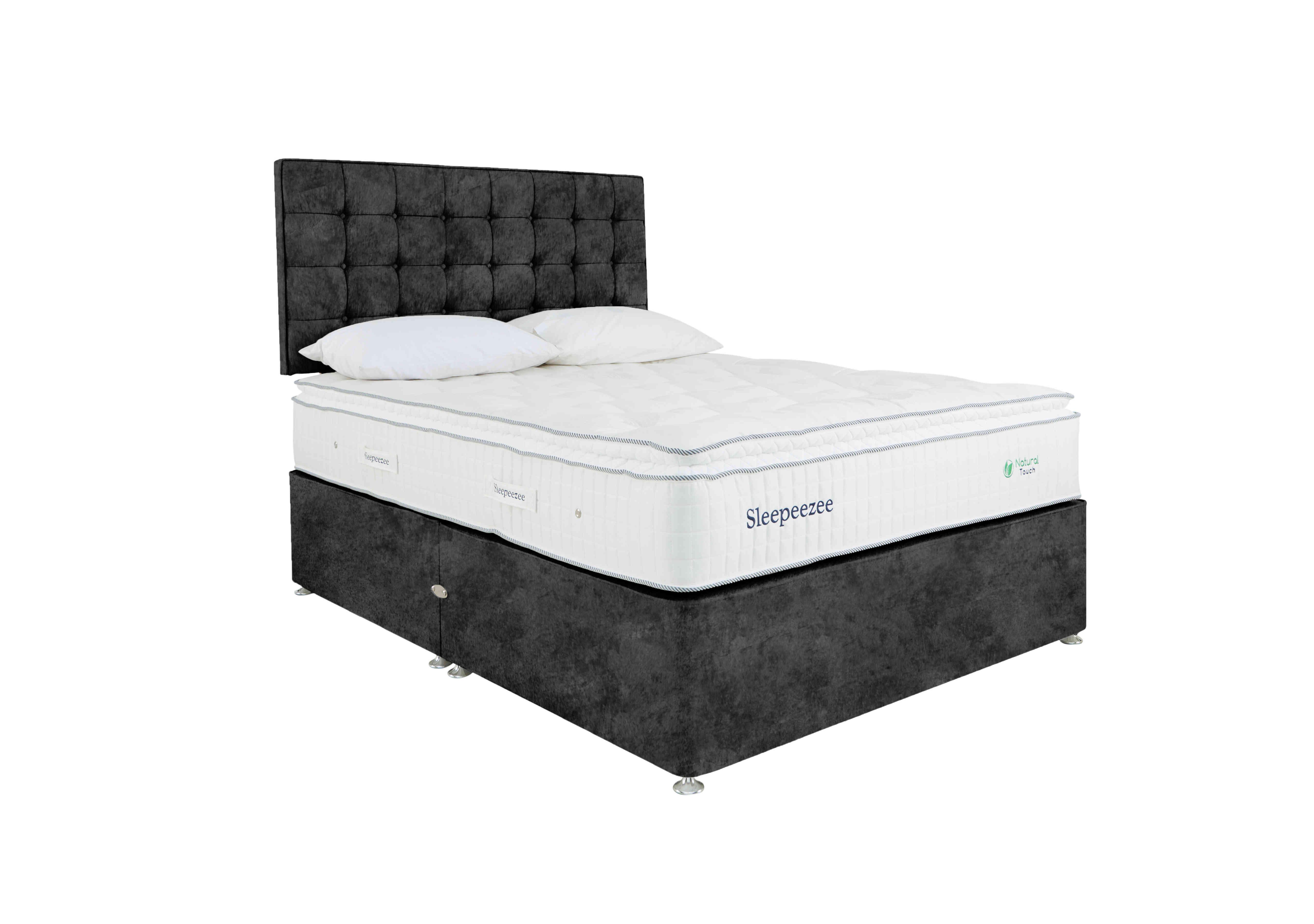 Natural Touch 2000 Pillowtop Divan Set in Daytona Coal on Furniture Village