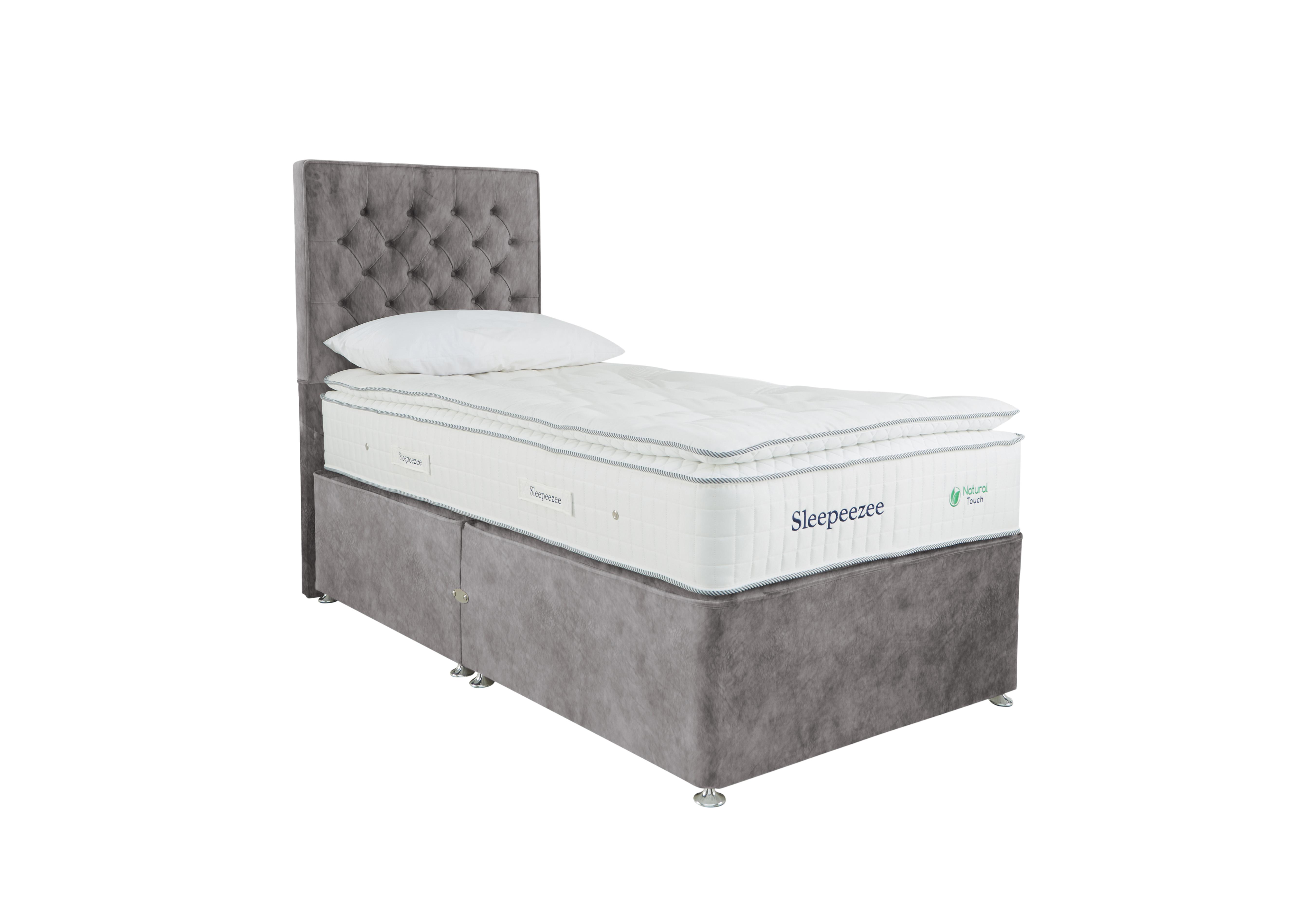 Natural Touch 3000 Pillowtop Divan Set in Dapple Silver on Furniture Village