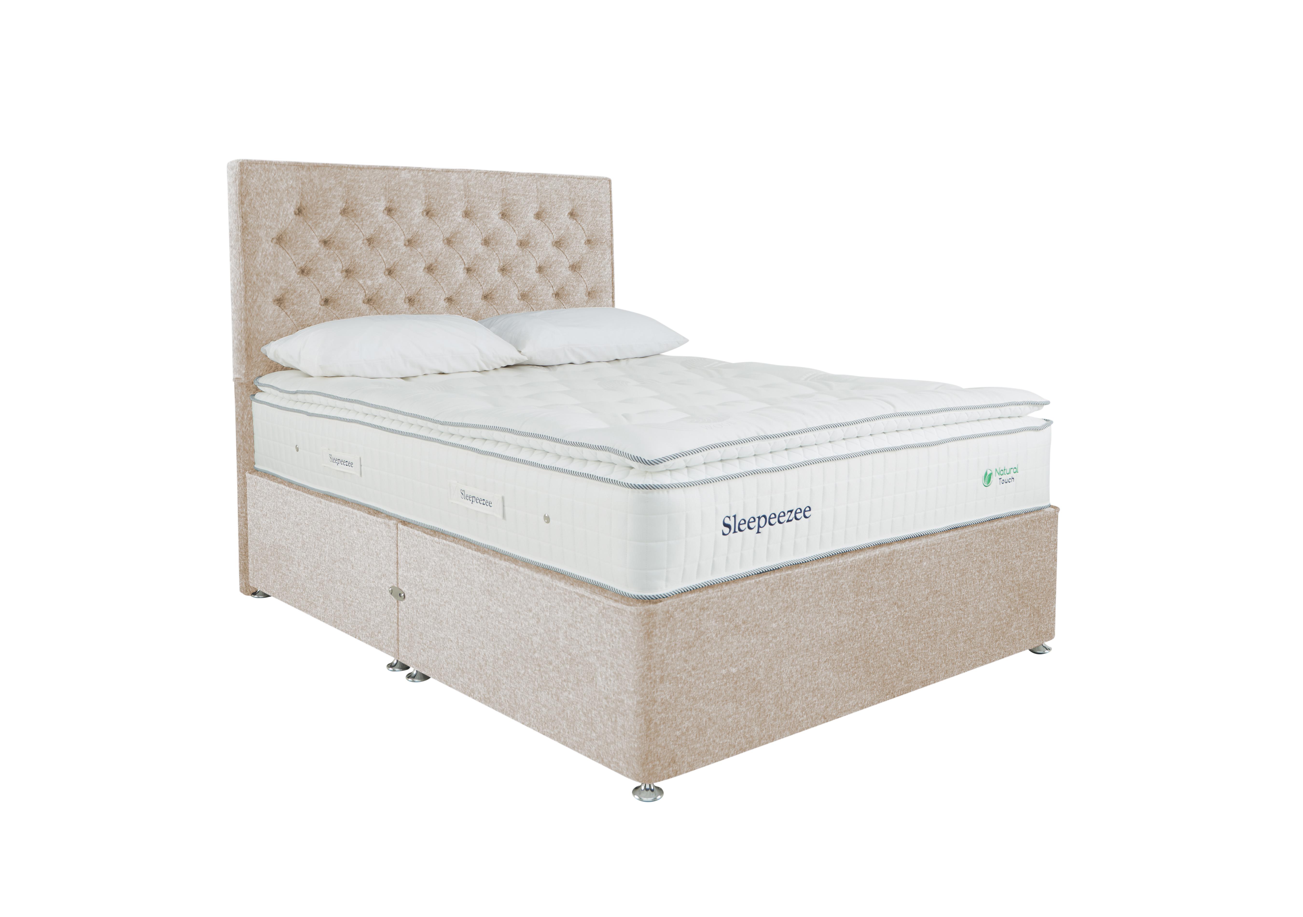 Natural Touch 3000 Pillowtop Divan Set in Tweed 900 Cream on Furniture Village
