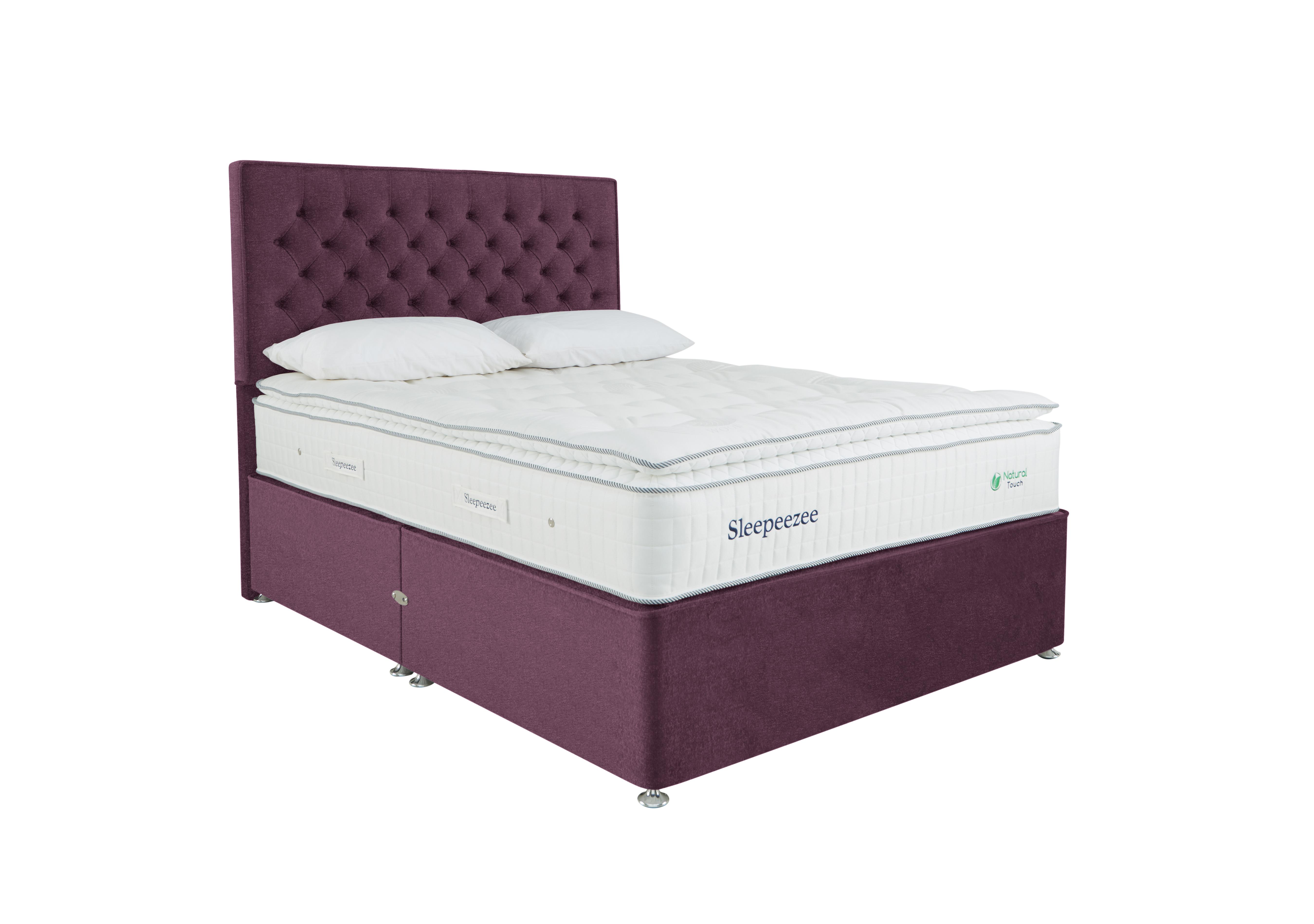 Natural Touch 3000 Pillowtop Divan Set in Weave Heather on Furniture Village