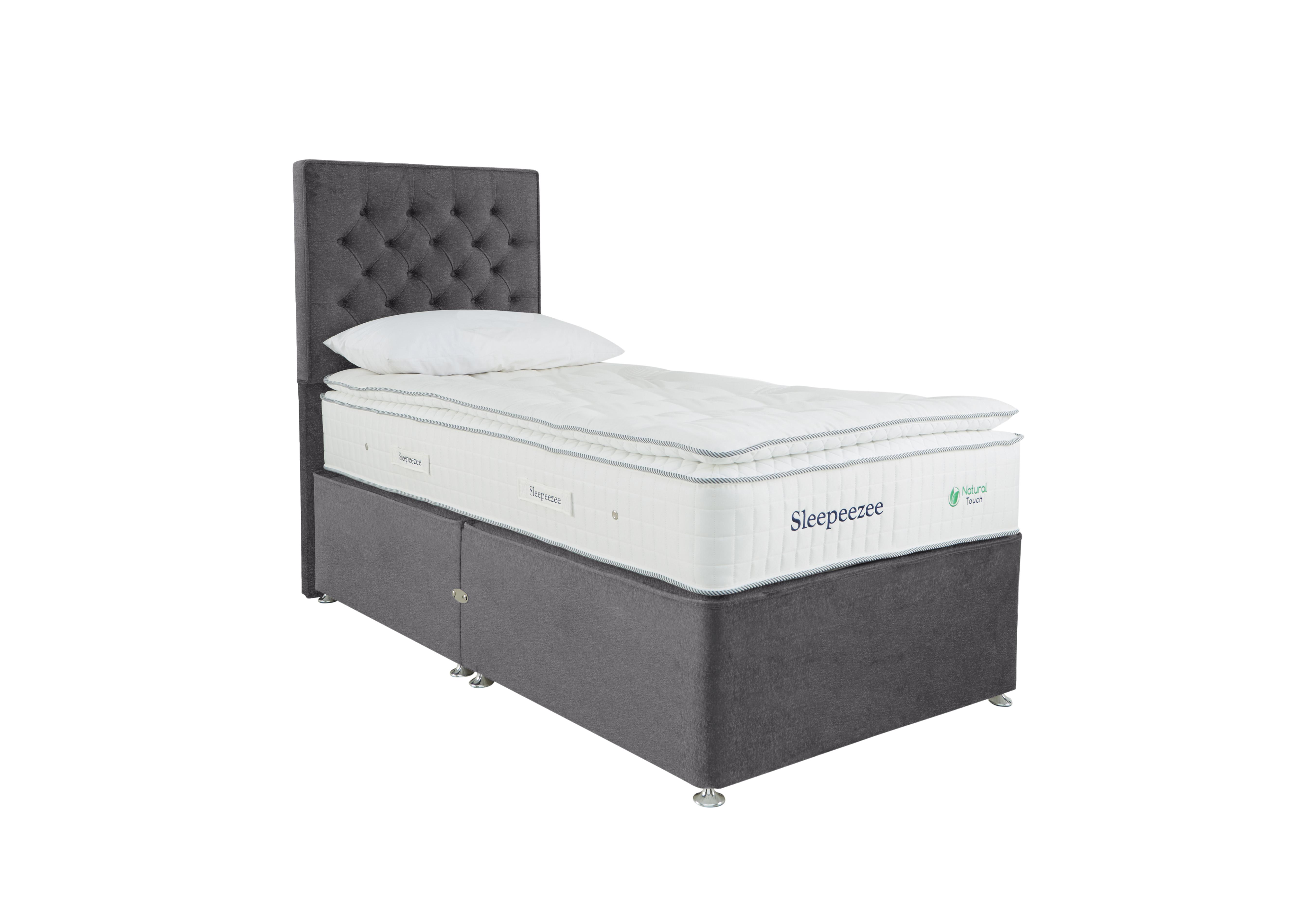 Natural Touch 3000 Pillowtop Divan Set in Weave Pewter on Furniture Village