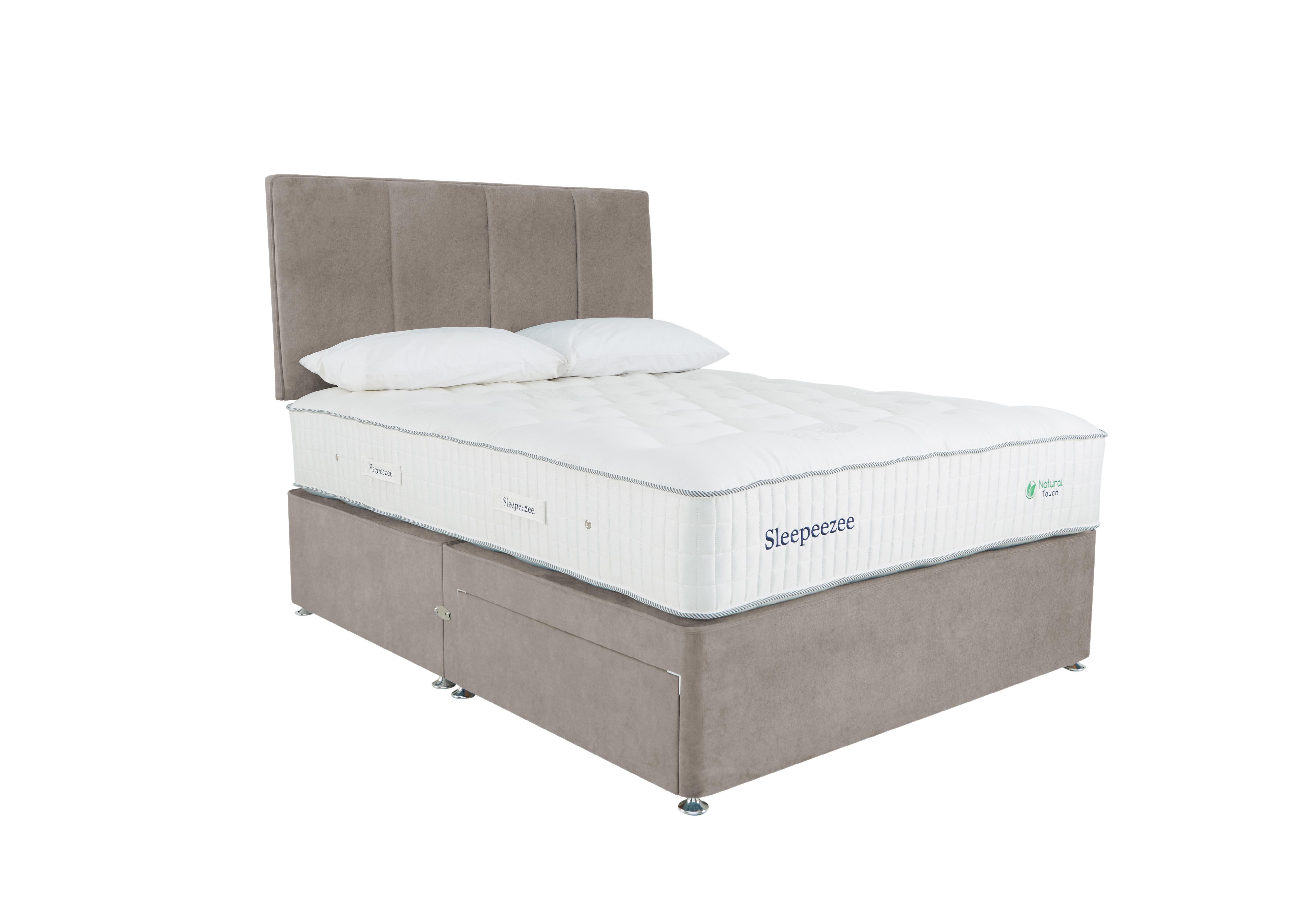 Natural Touch 3000 Divan Set in Plush Light Grey on Furniture Village