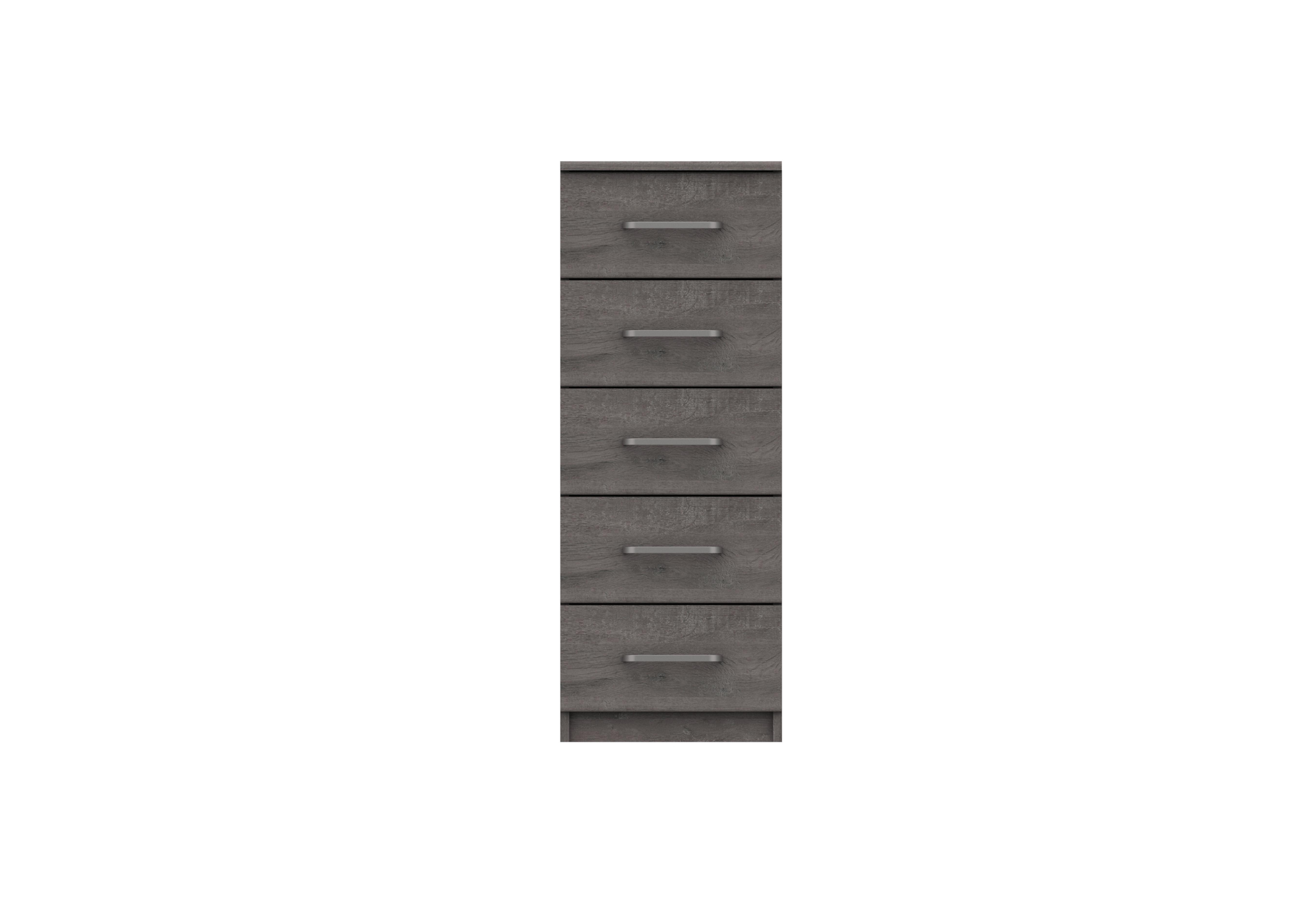 Blackfriars 5 Drawer Tall Chest in Dark Grey Oak on Furniture Village