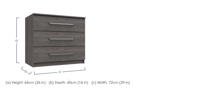 Blackfriars 3 Drawer Chest in  on Furniture Village