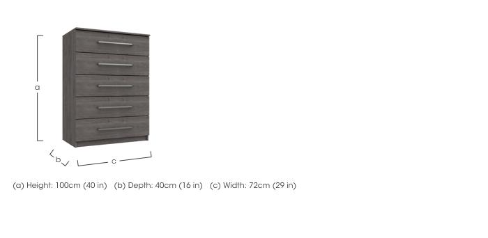 Blackfriars 5 Drawer Chest in  on Furniture Village