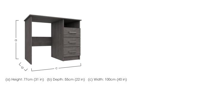 Blackfriars 3 Drawer Dressing Table in  on Furniture Village