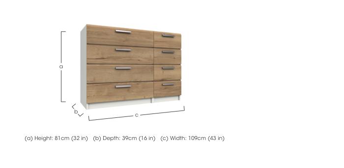 Waterloo 8 Drawer Chest in  on Furniture Village
