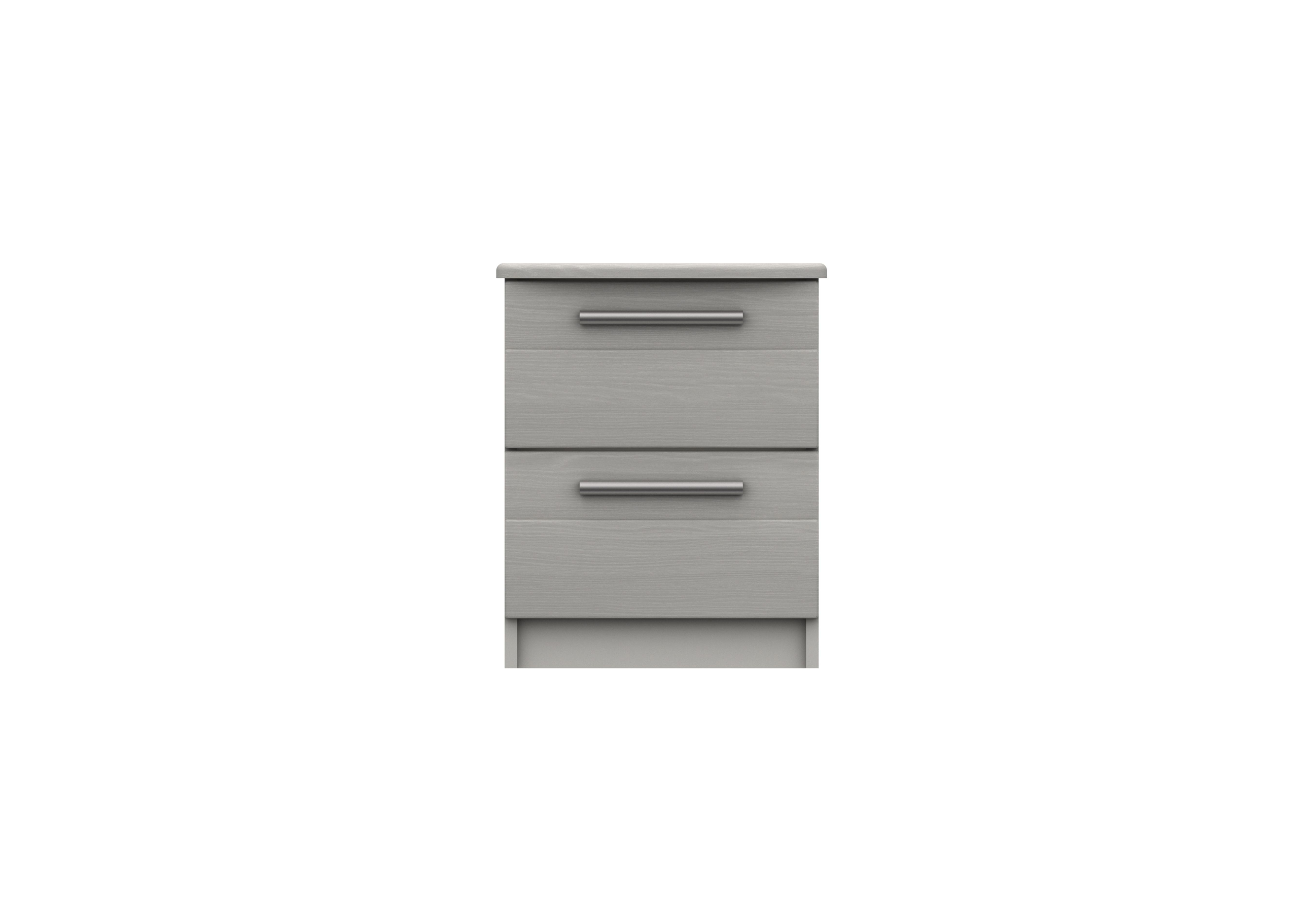 Victoria 2 Drawer Bedside Cabinet in Light Grey on Furniture Village