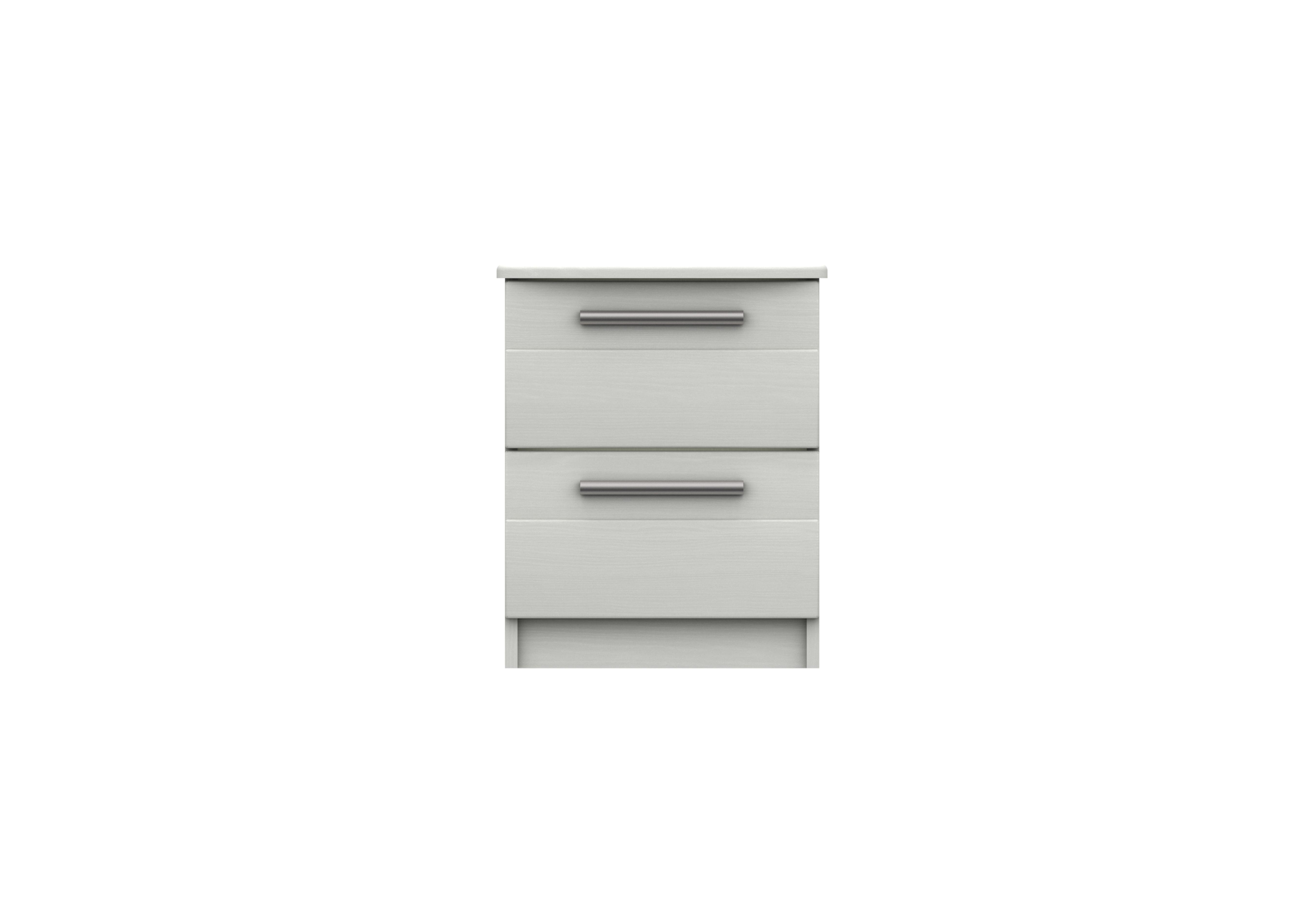 Victoria 2 Drawer Bedside Cabinet in White on Furniture Village