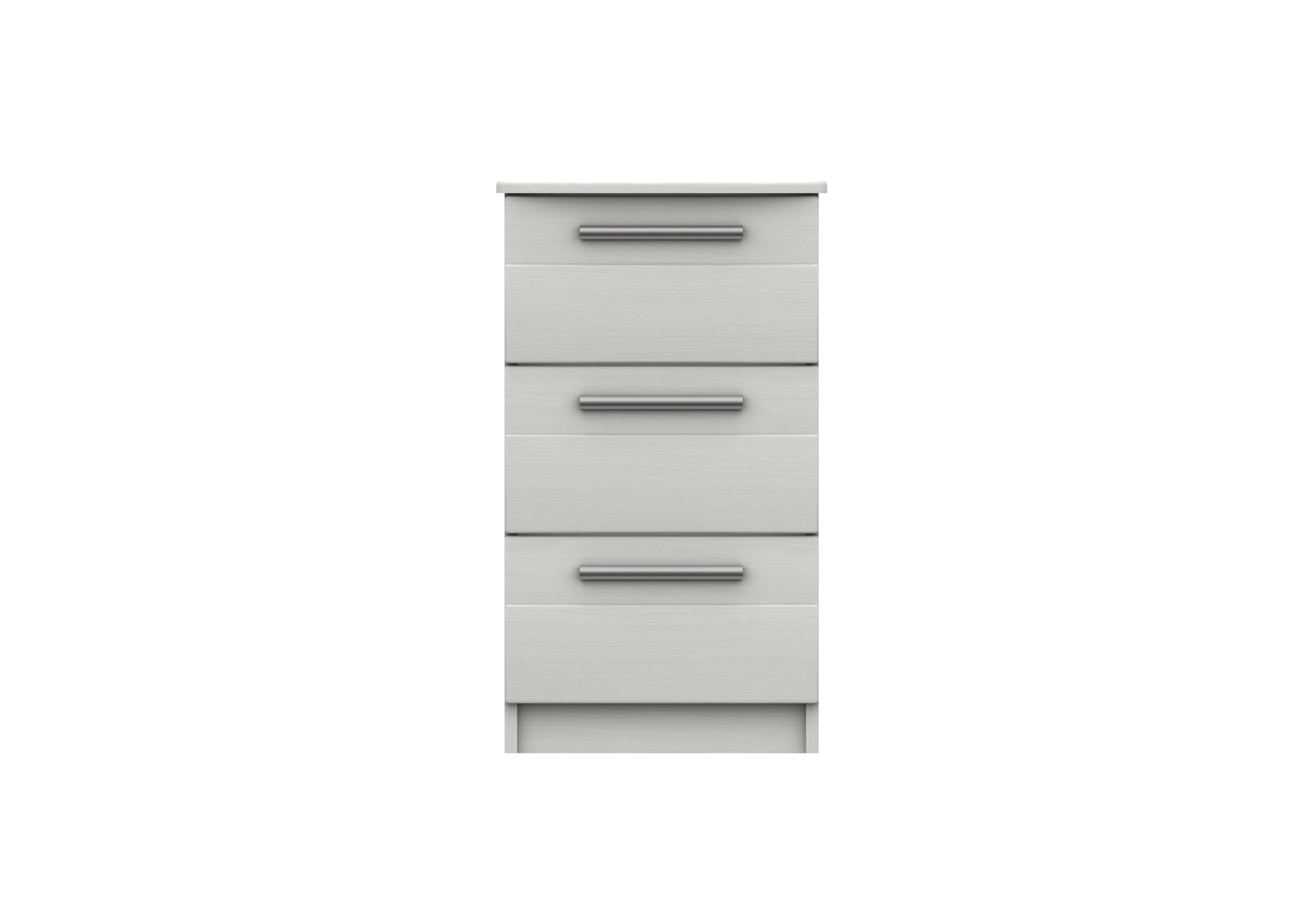 Victoria 3 Drawer Bedside Cabinet in White on Furniture Village