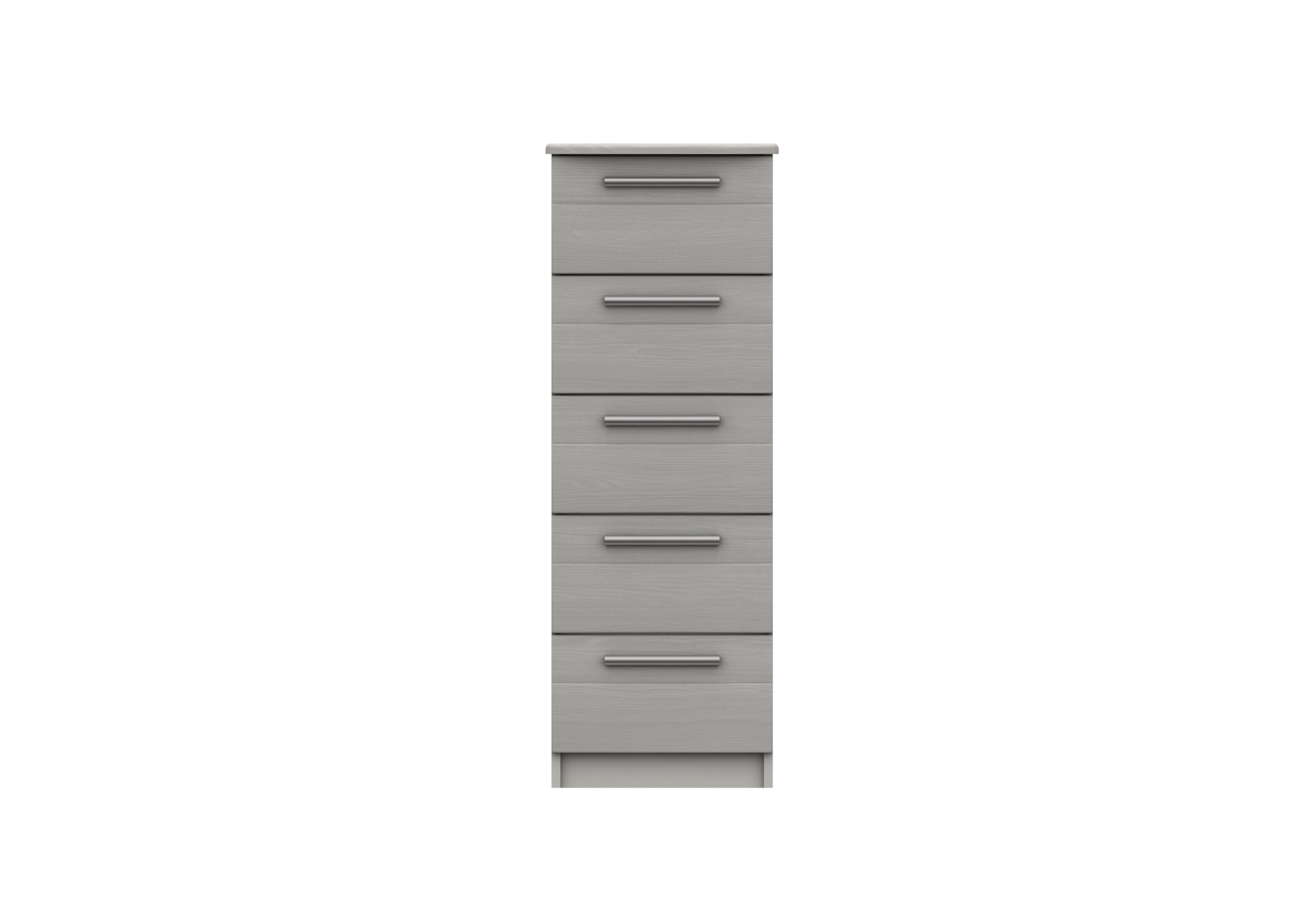 Victoria 5 Drawer Tall Chest in Light Grey on Furniture Village