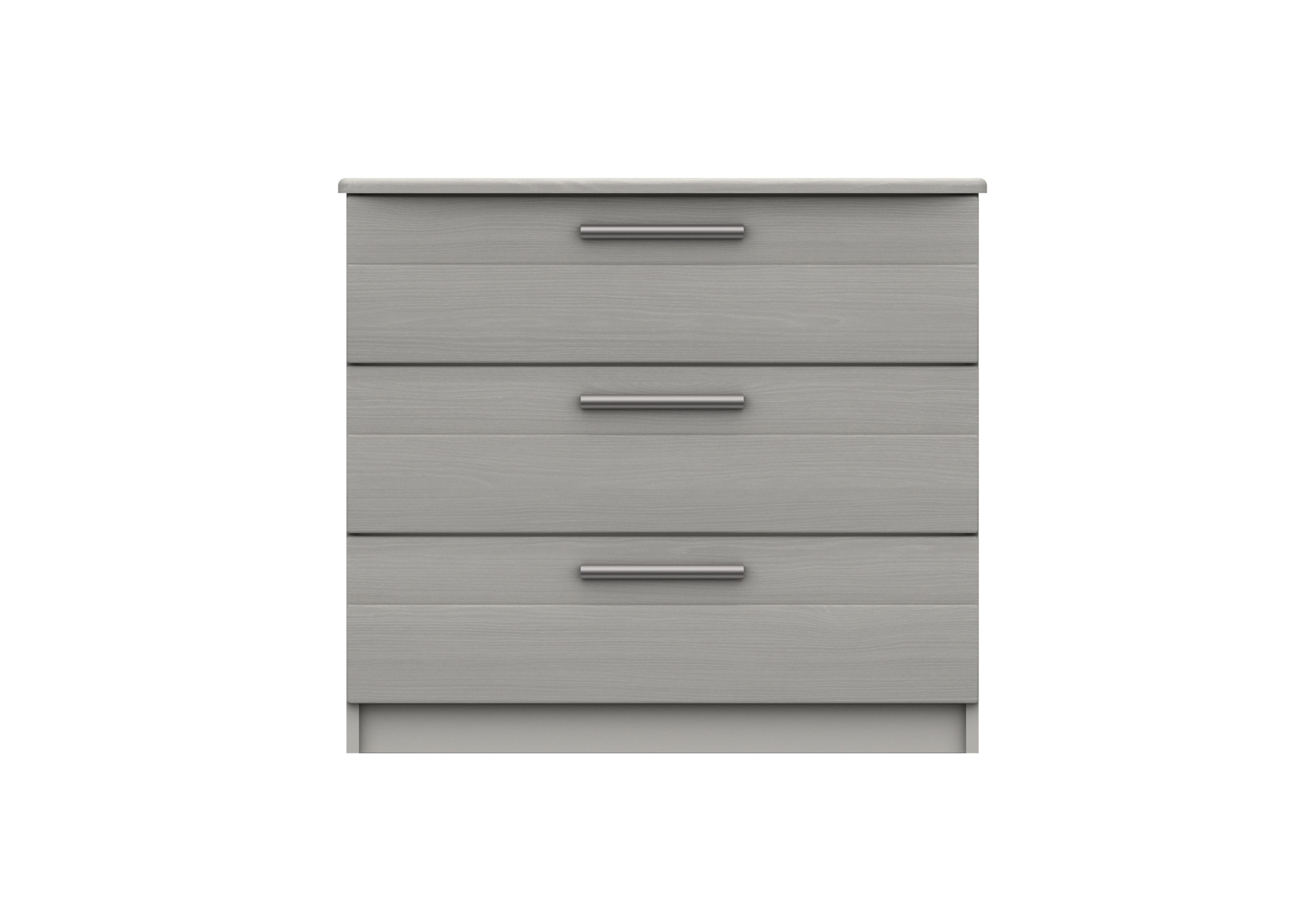 Victoria 3 Drawer Chest in Light Grey on Furniture Village