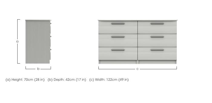 Victoria 6 Drawer Chest in  on Furniture Village