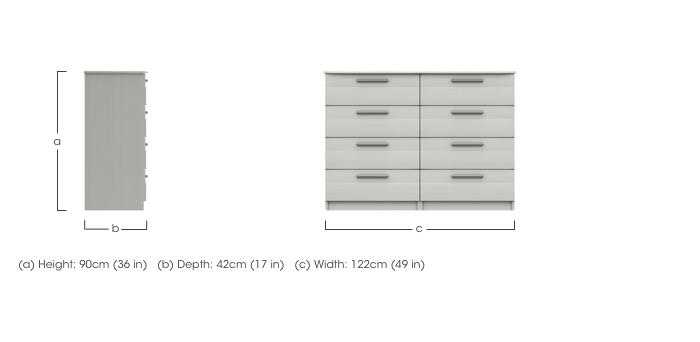 Victoria 8 Drawer Chest in  on Furniture Village
