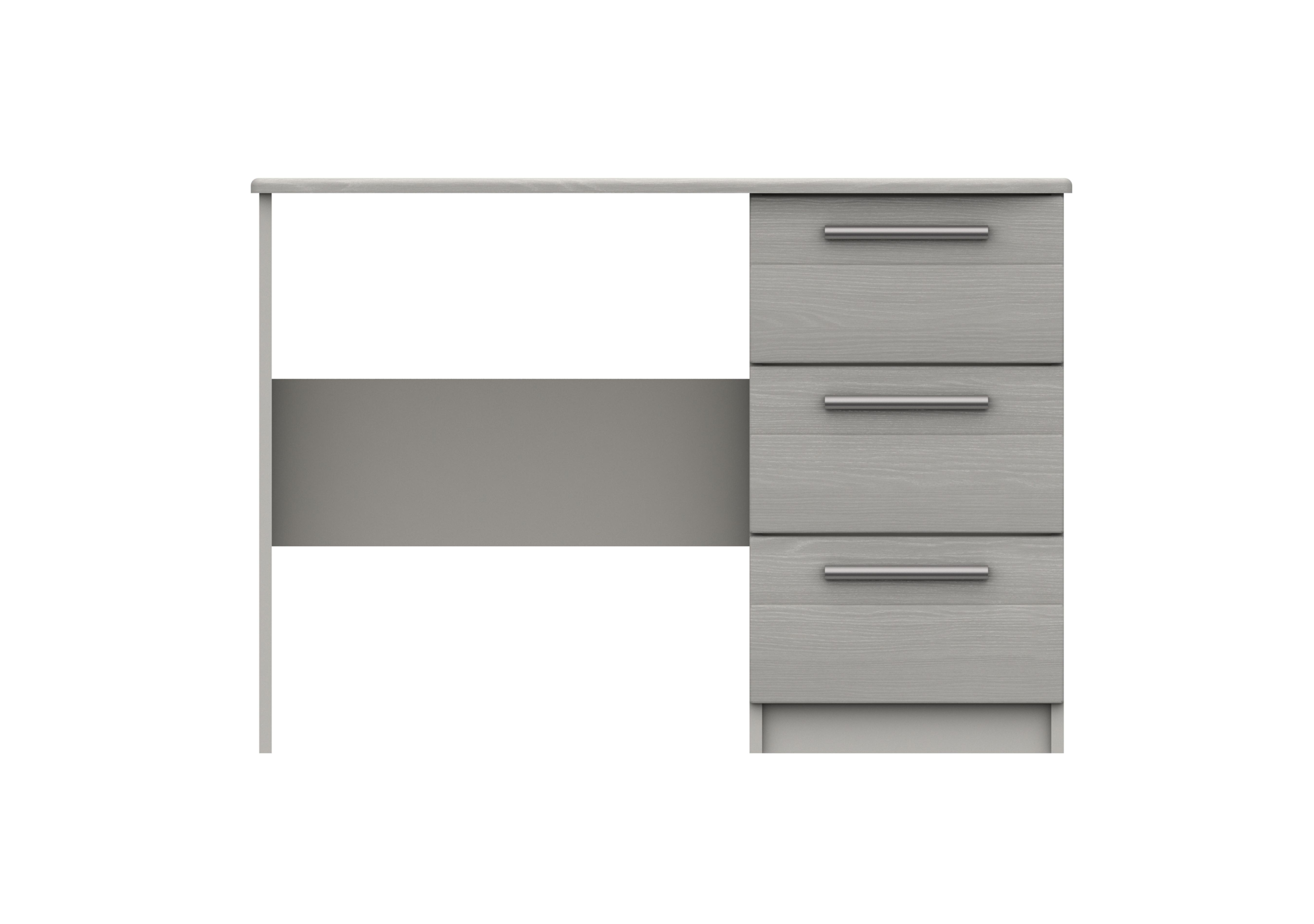 Victoria 3 Drawer Dressing Table in Light Grey on Furniture Village