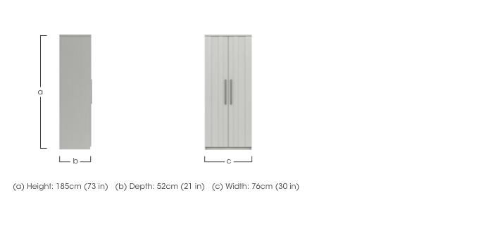 Victoria 2 Door Wardrobe in  on Furniture Village
