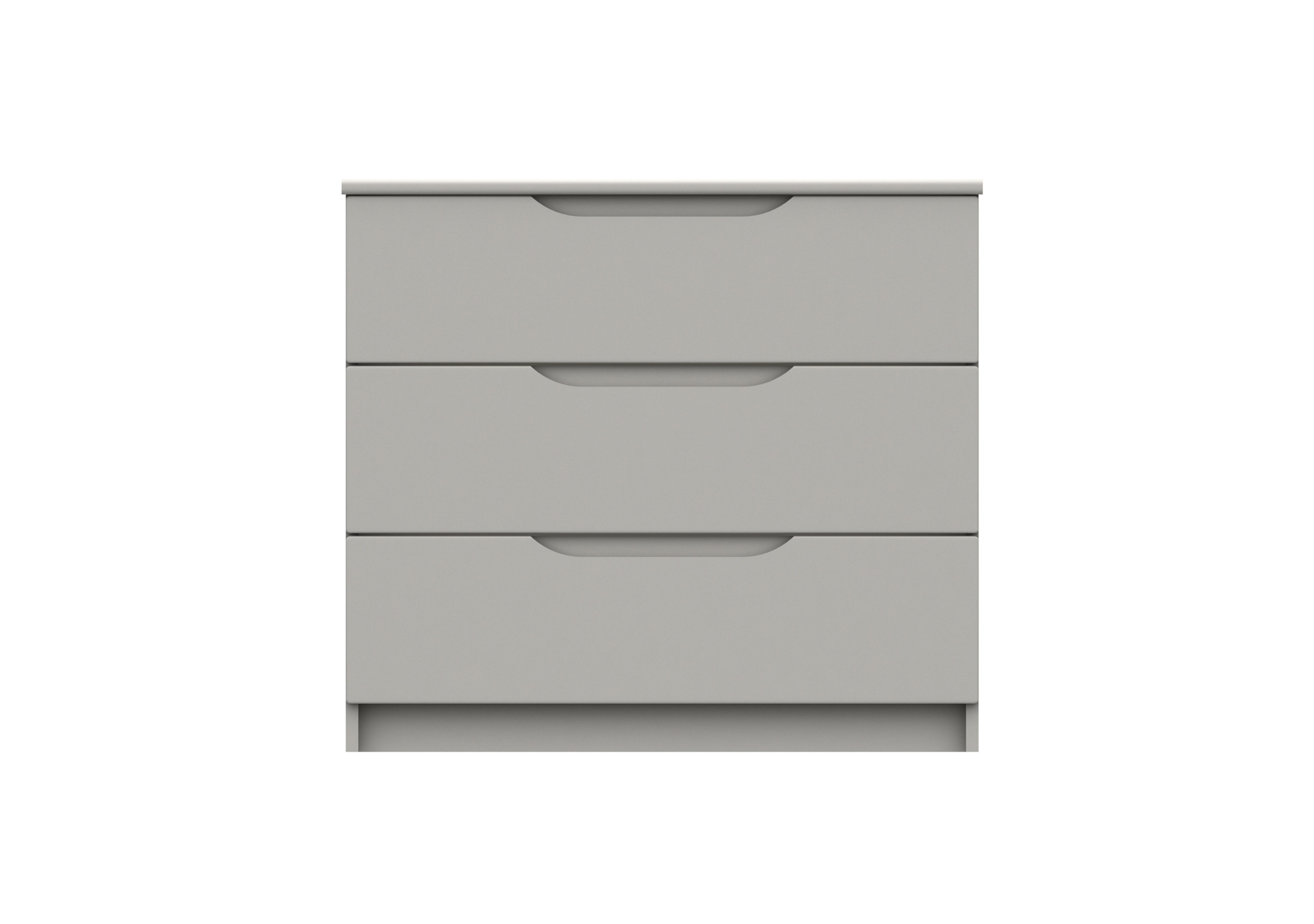 St Pancras 3 Drawer Chest in Light Grey Gloss on Furniture Village