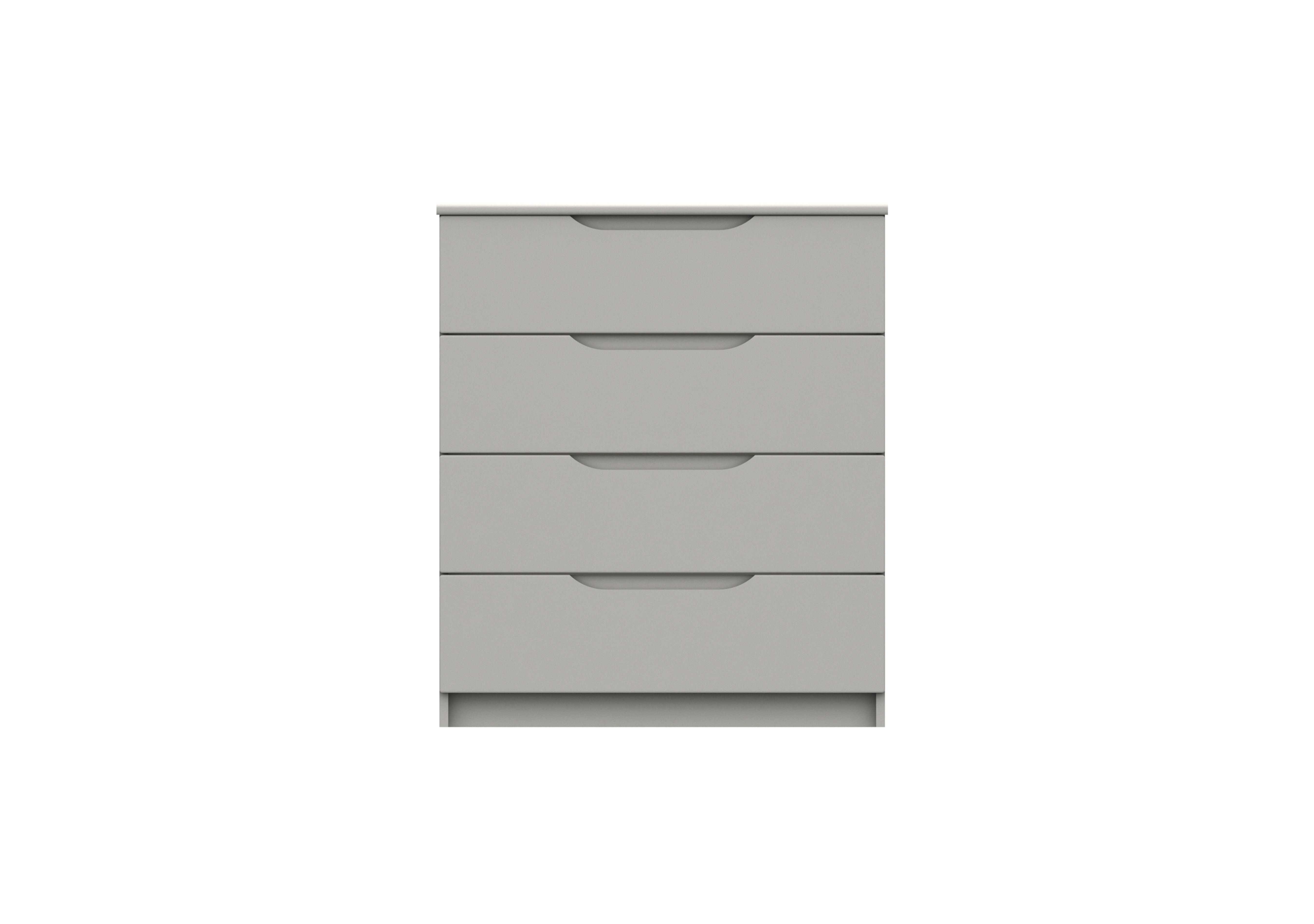 St Pancras 4 Drawer Chest in Light Grey Gloss on Furniture Village