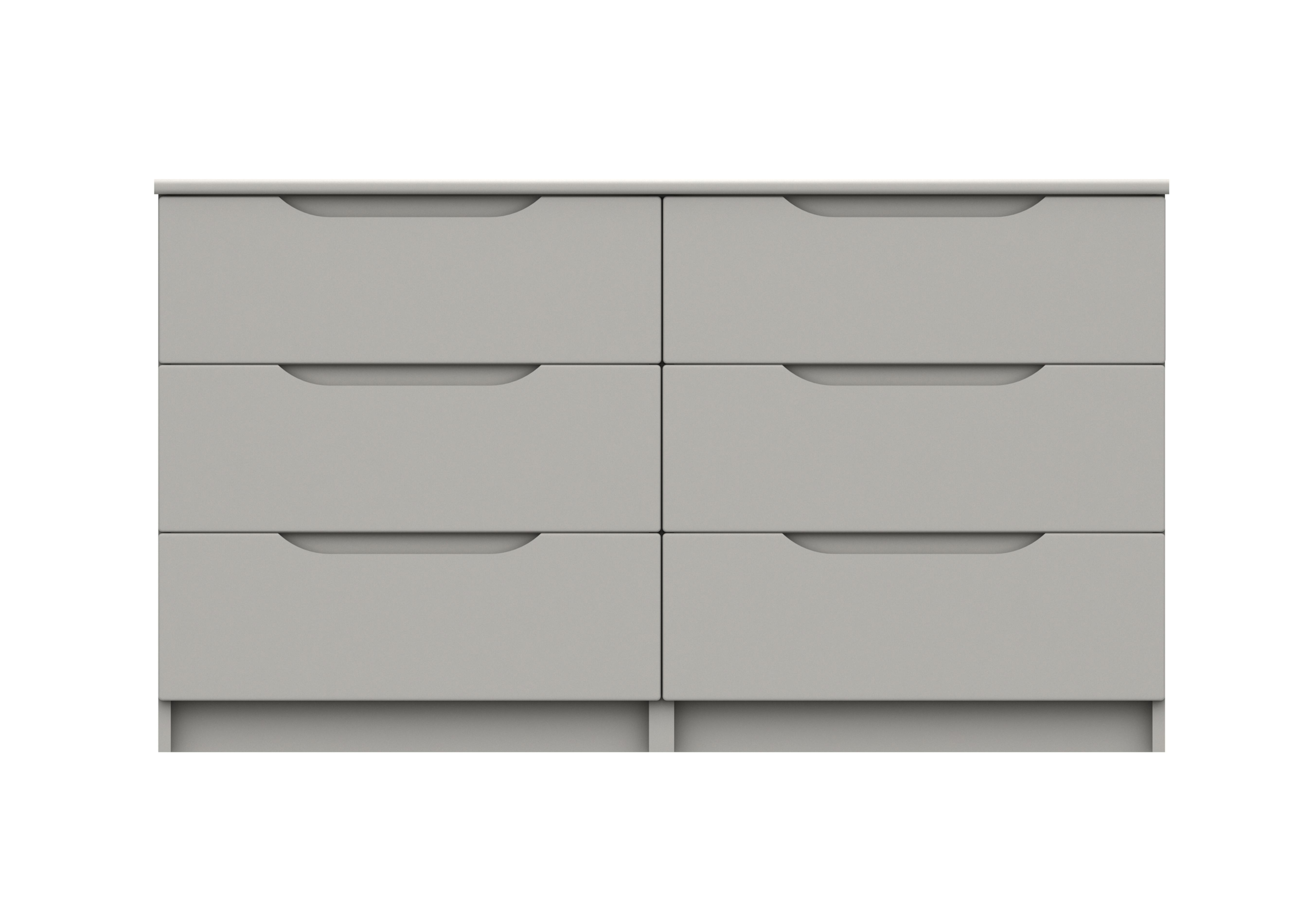 St Pancras 3 + 3 Drawer Chest in Light Grey Gloss on Furniture Village