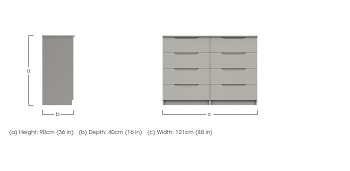 St Pancras 4 + 4 Drawer Chest in  on Furniture Village