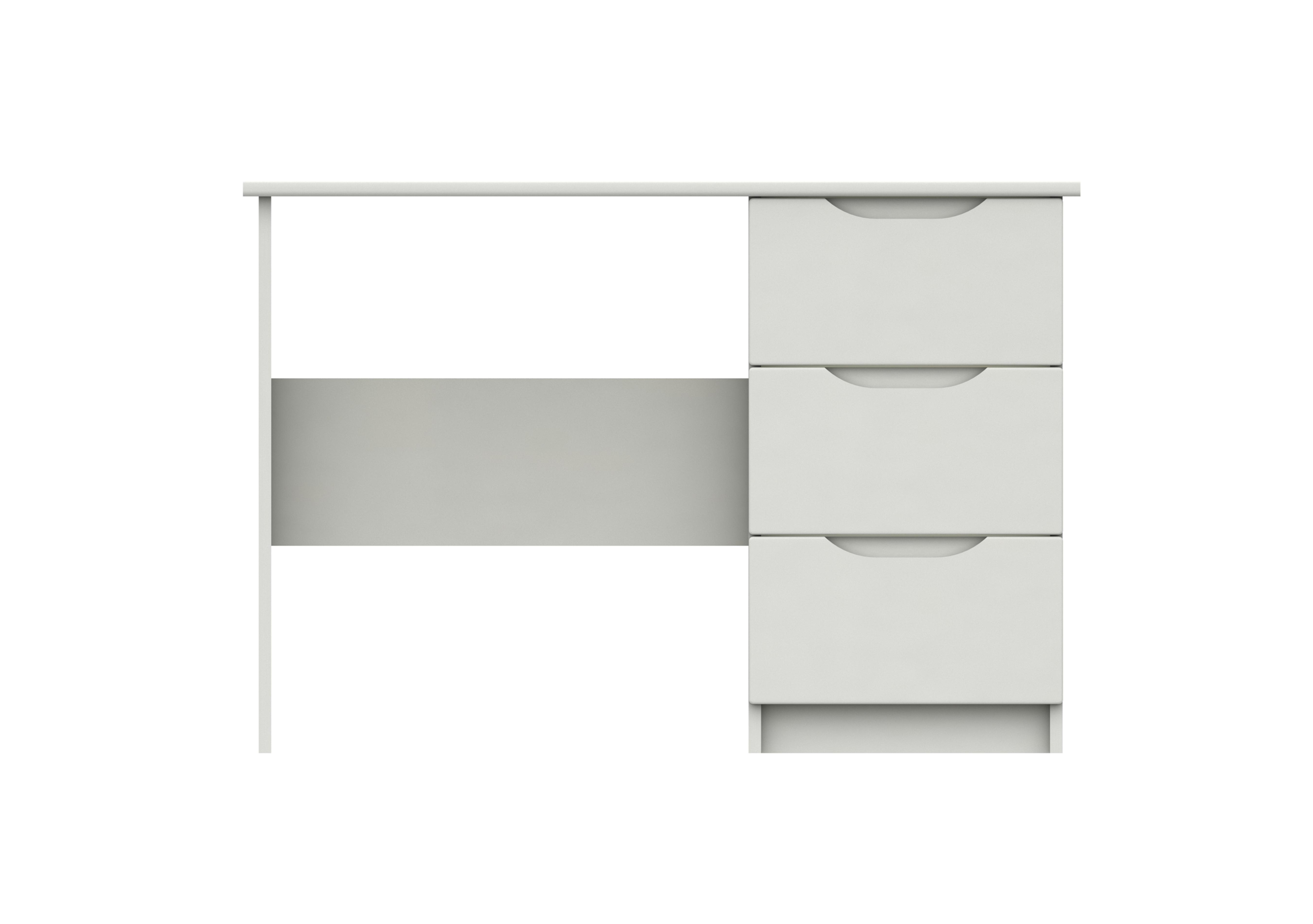 St Pancras 3 Drawer Dressing Table in White Gloss on Furniture Village