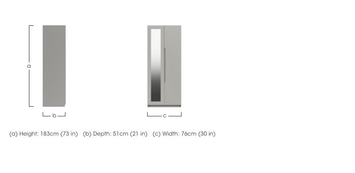 St Pancras 2 Door Wardrobe with Mirror in  on Furniture Village