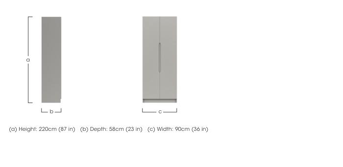 St Pancras 2 Door Tall Wardrobe in  on Furniture Village