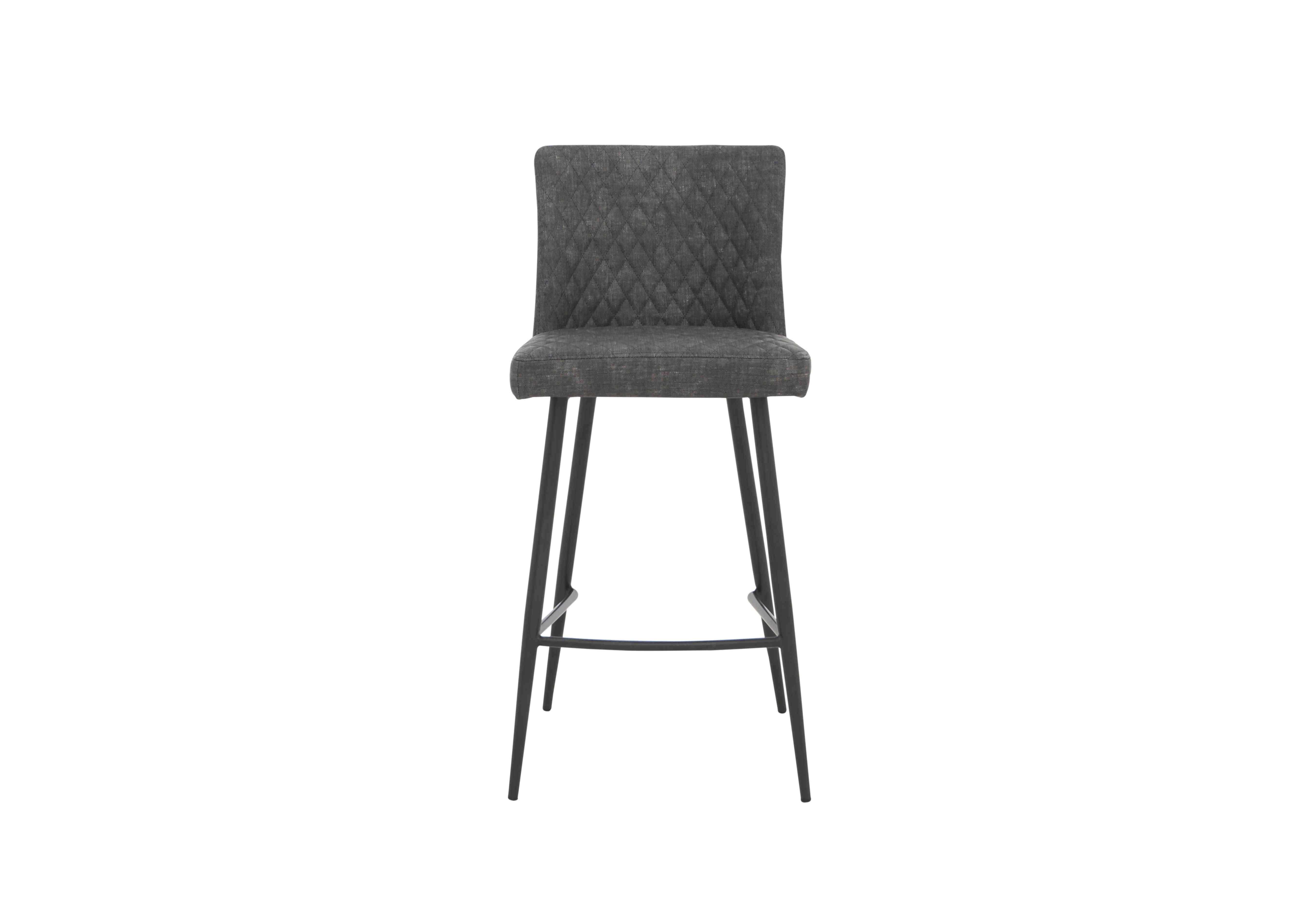 Earth Upholstered Bar Stool in Graphite on Furniture Village