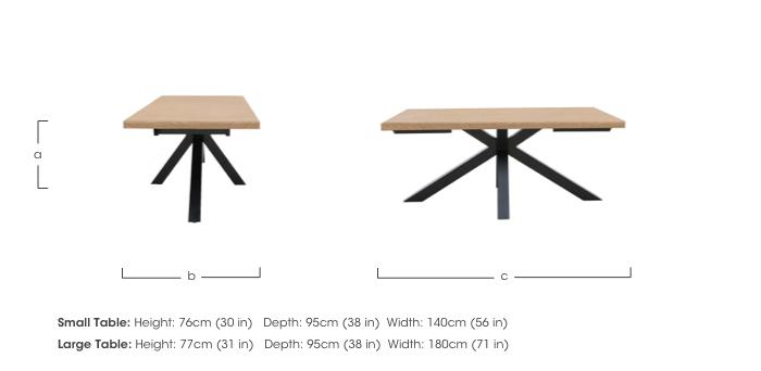 Earth Dining Table with Star Base in  on Furniture Village