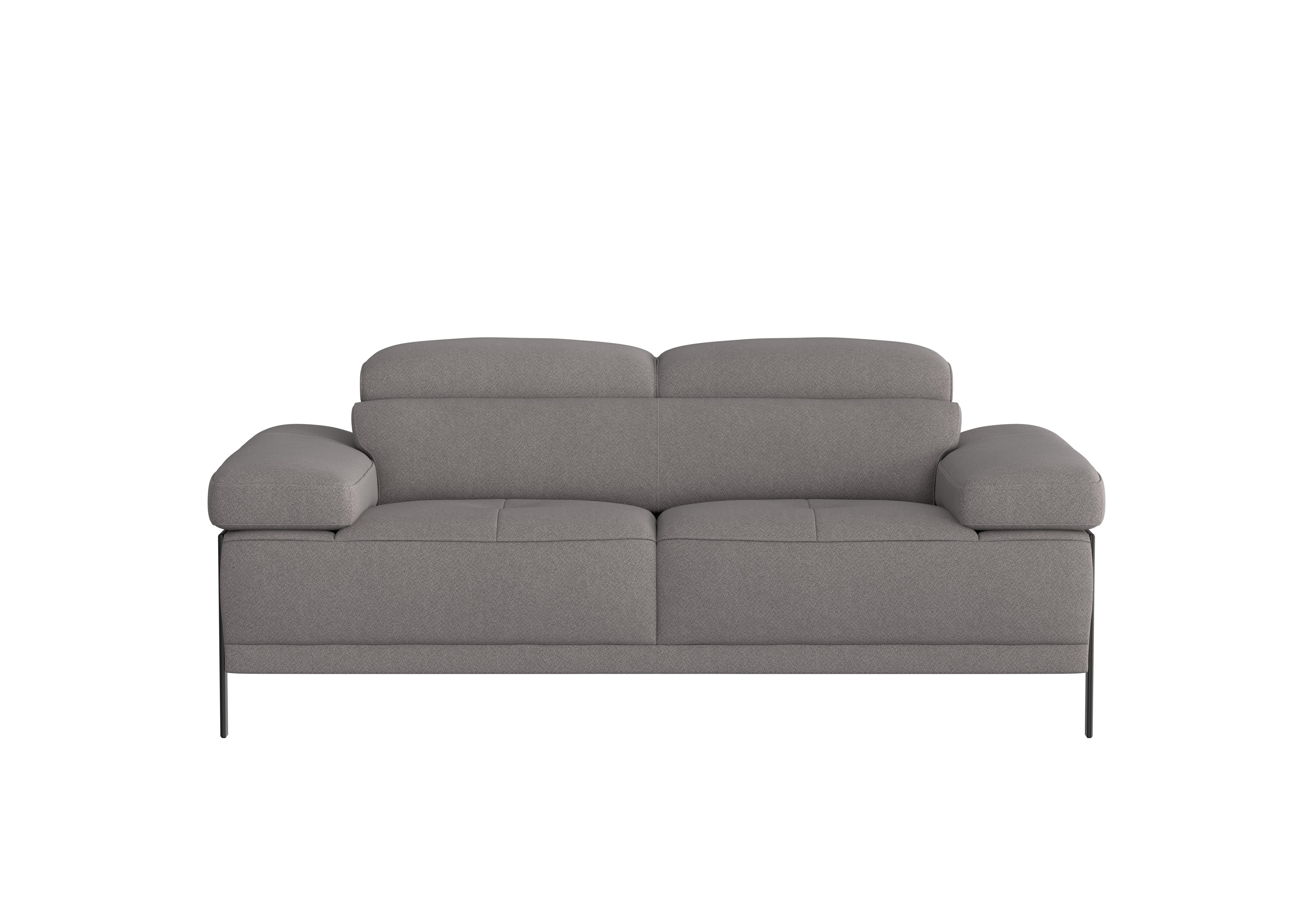 Theron 2 Seater Fabric Sofa in Coupe Grigio Topo 609 Ti Ft on Furniture Village