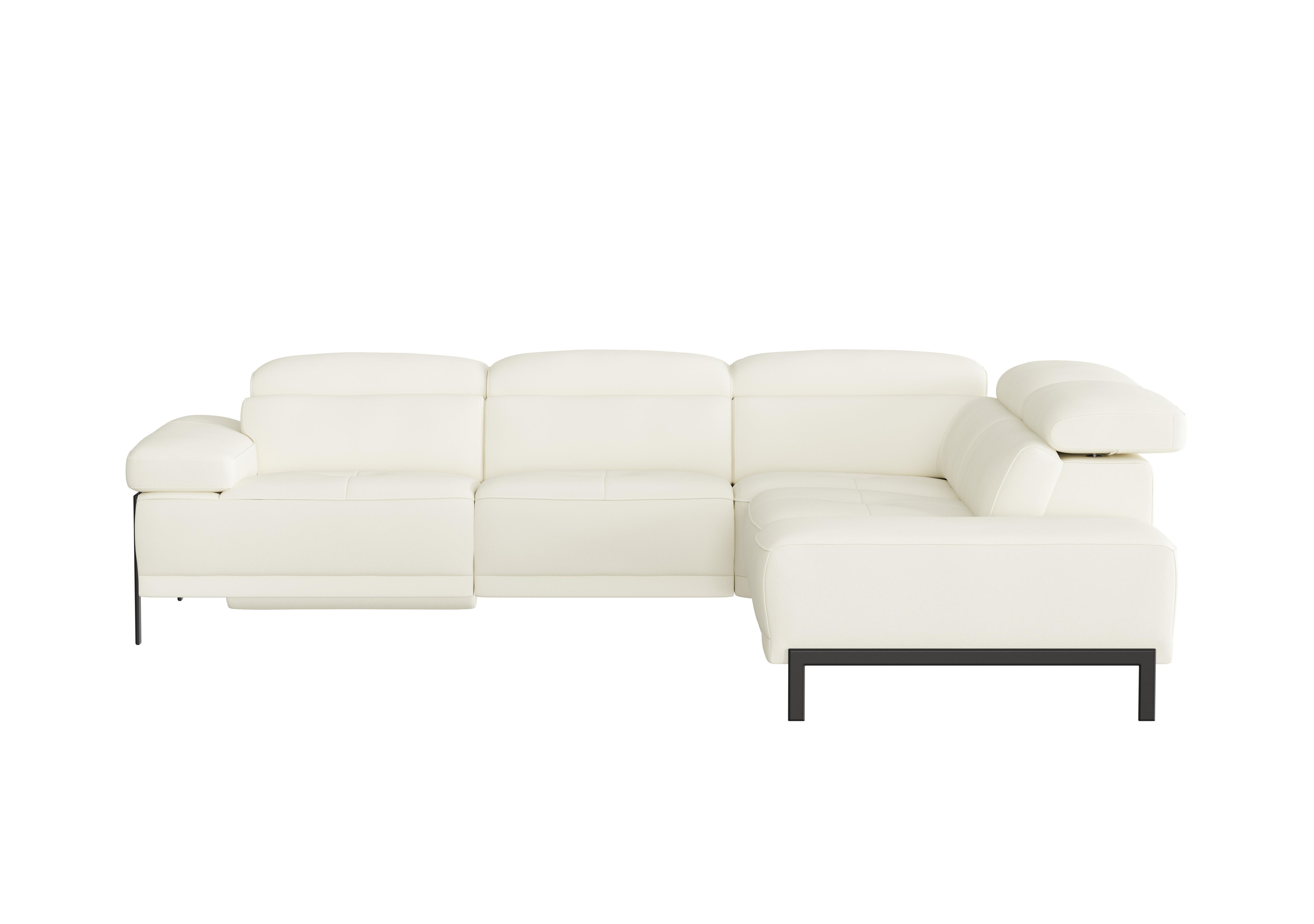 Theron Leather Chaise Sofa in  on Furniture Village