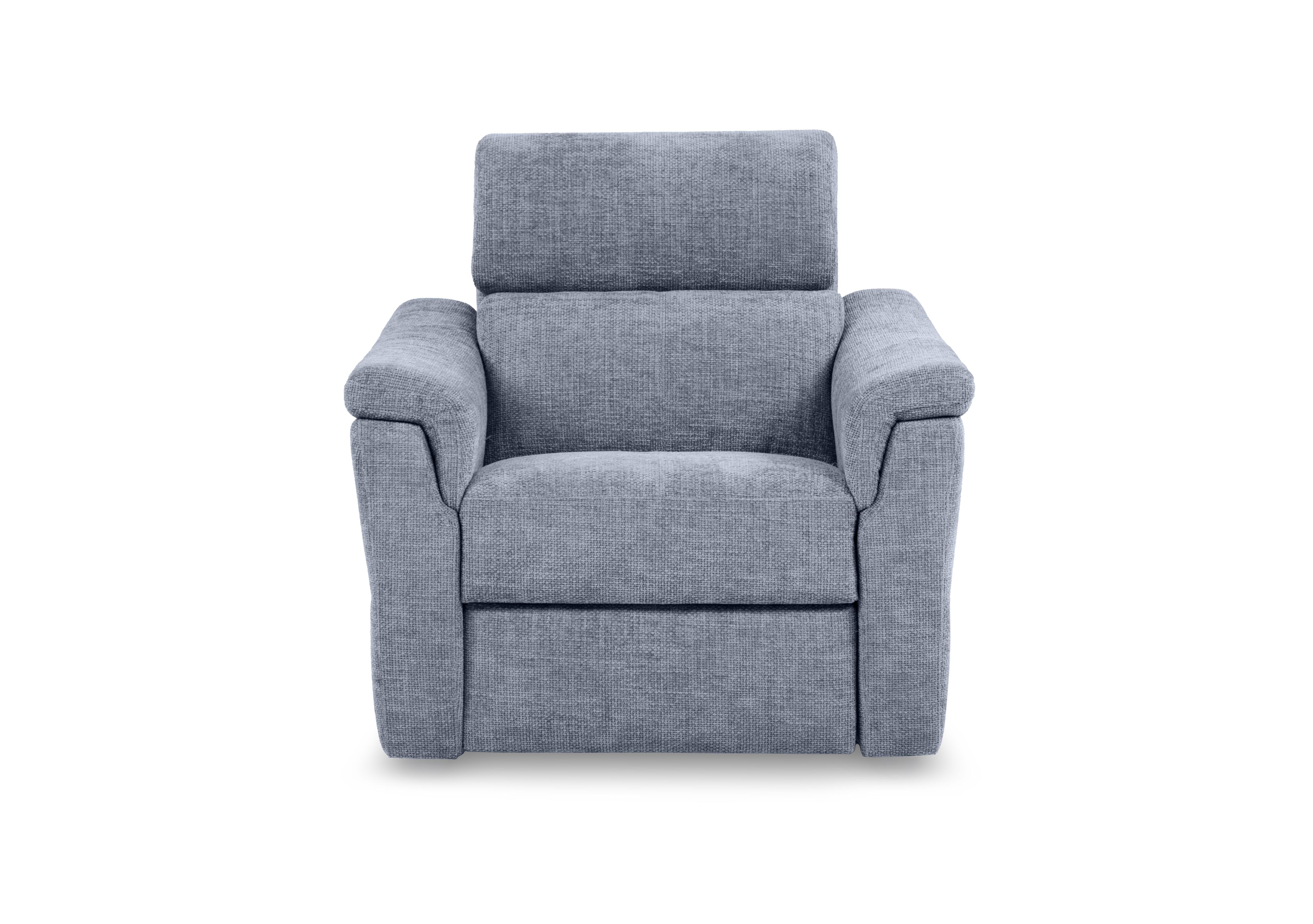 Bella Fabric Armchair in Zoia Baby Blue 9396 on Furniture Village
