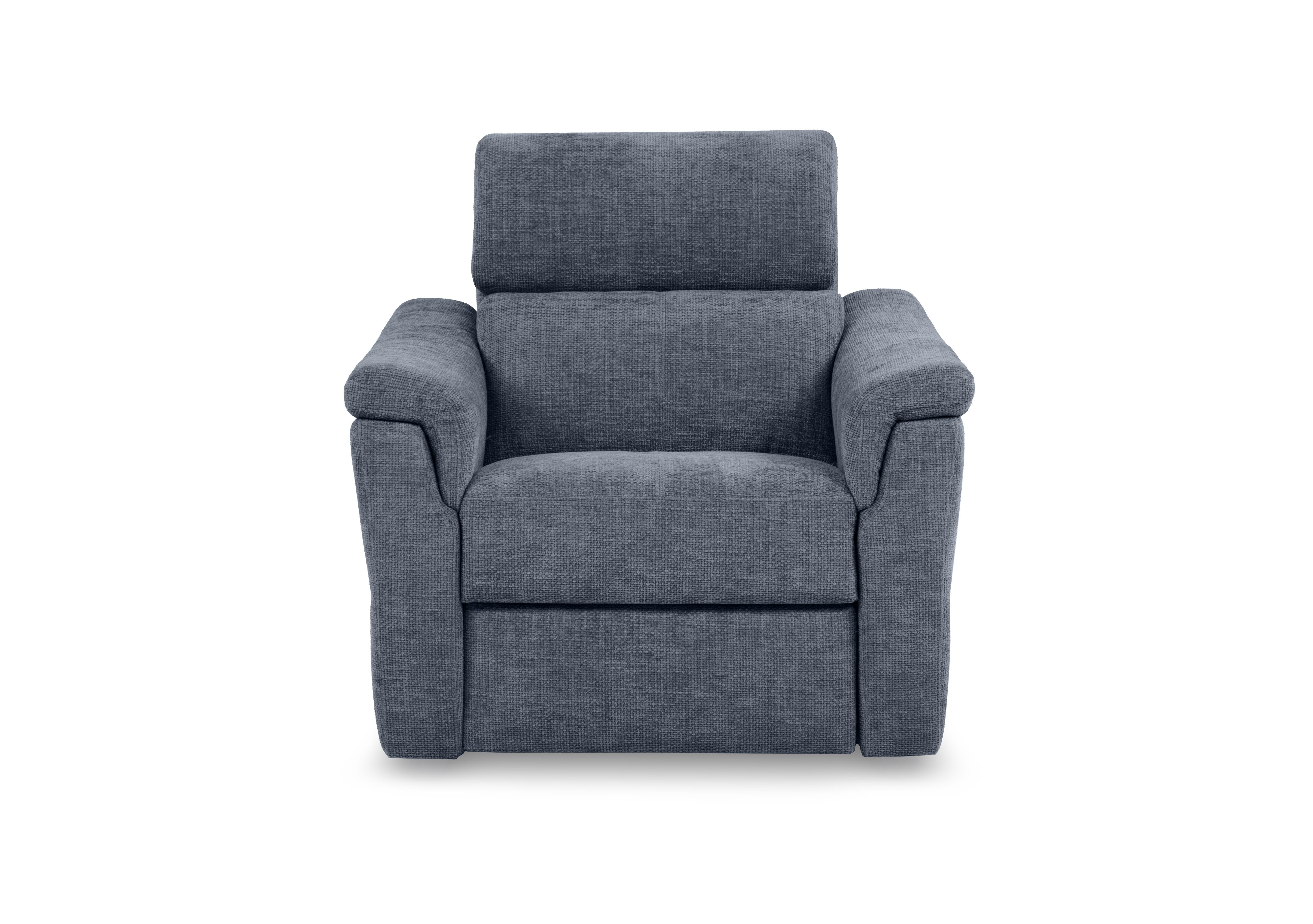 Bella Fabric Armchair in Zoia Yale Blue 8014 on Furniture Village
