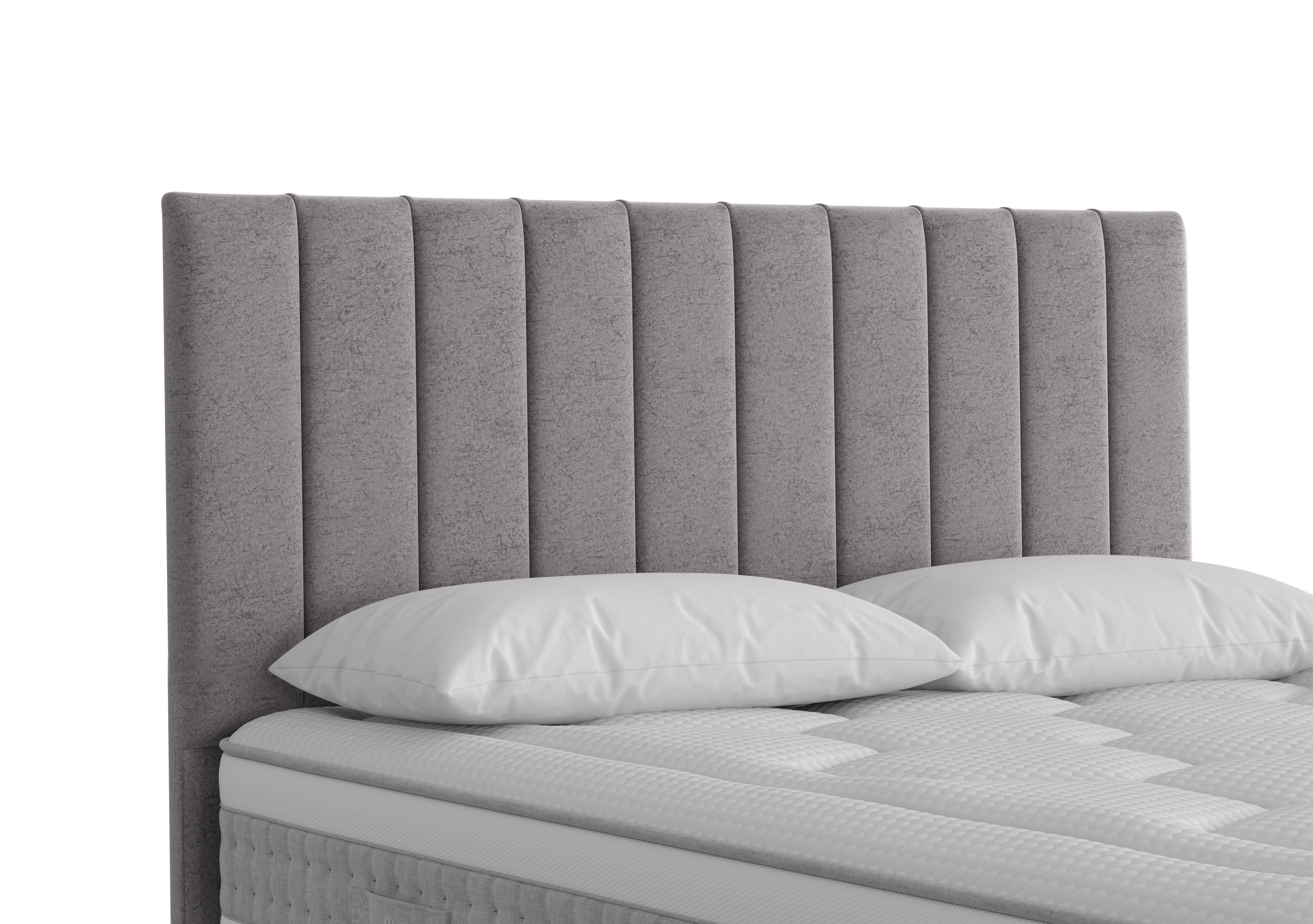 Peaches Floor Standing Headboard in Marble Platinum on Furniture Village