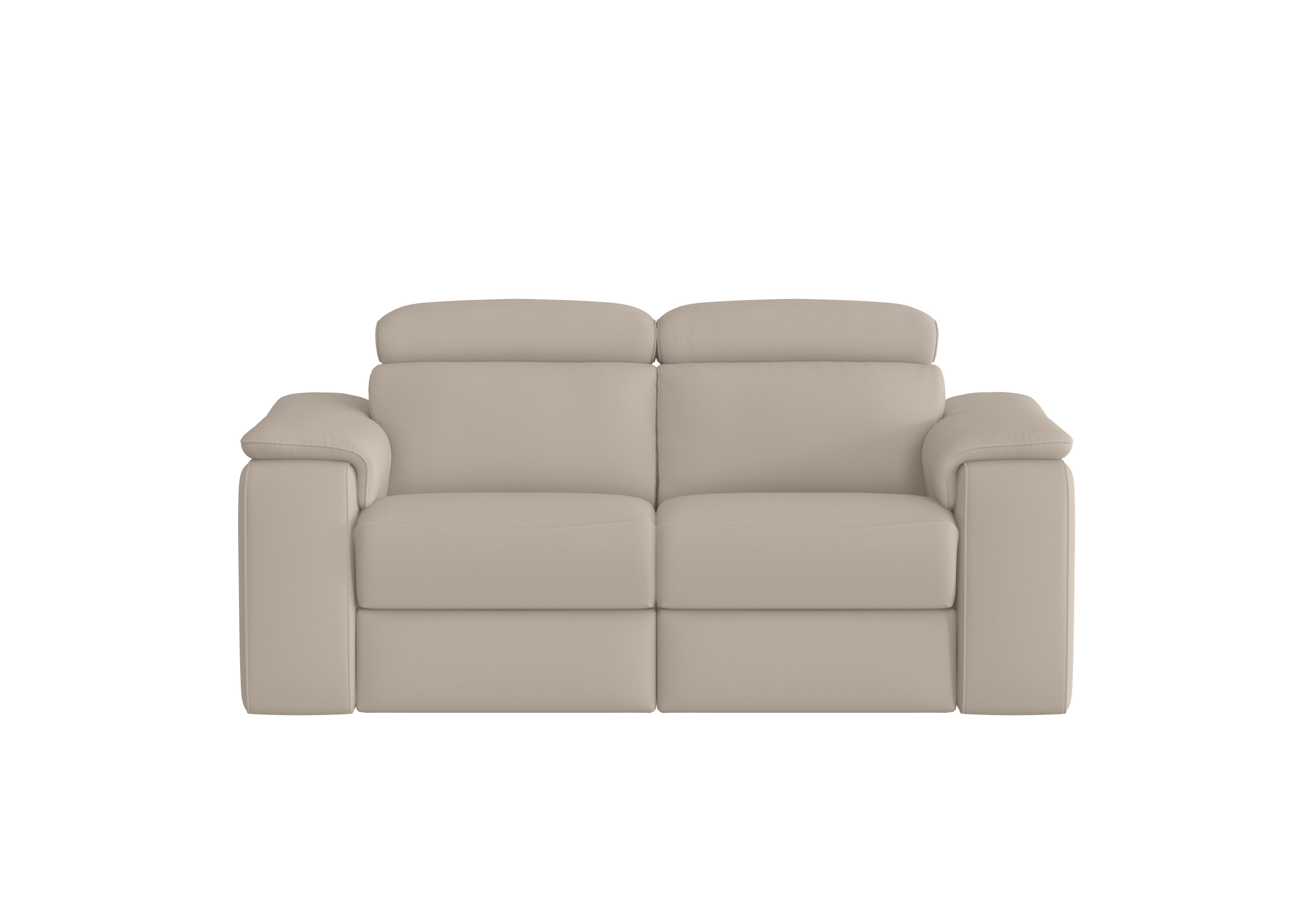 Davide 2 Seater Leather Sofa in 2156 Botero Crema on Furniture Village