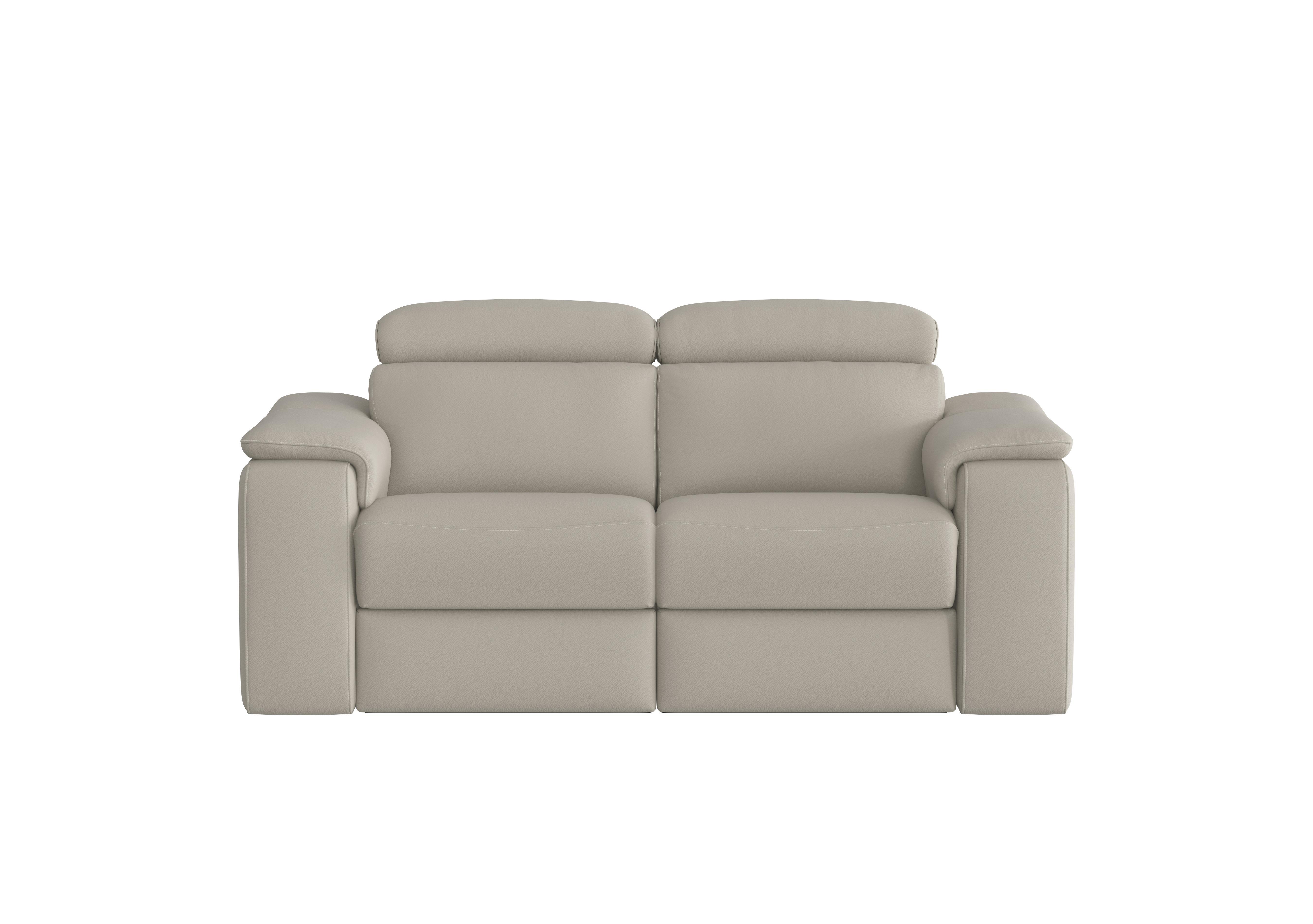 Davide 2 Seater Leather Sofa in 328 Torello Tortora on Furniture Village