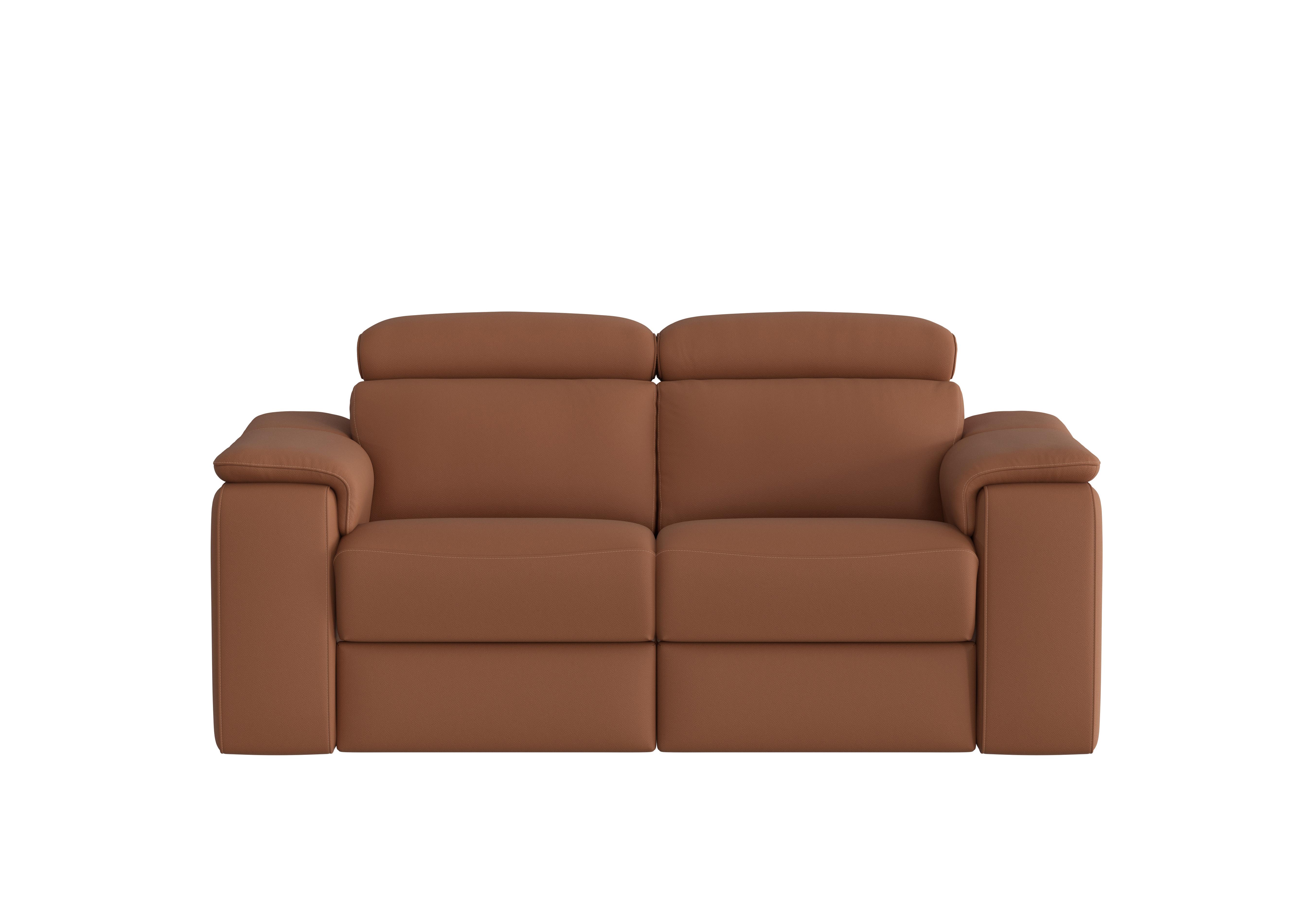 Davide 2 Seater Leather Sofa in 363 Torello Cognac on Furniture Village